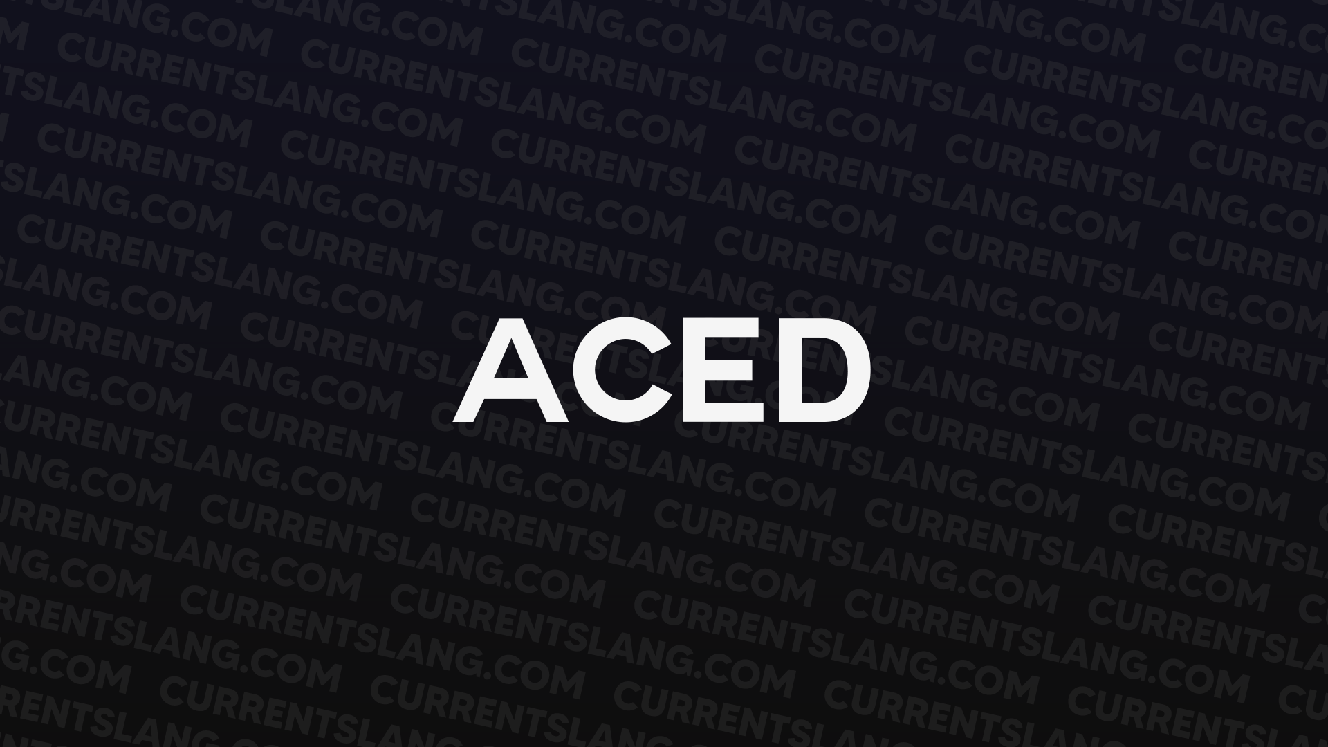 title image for Aced