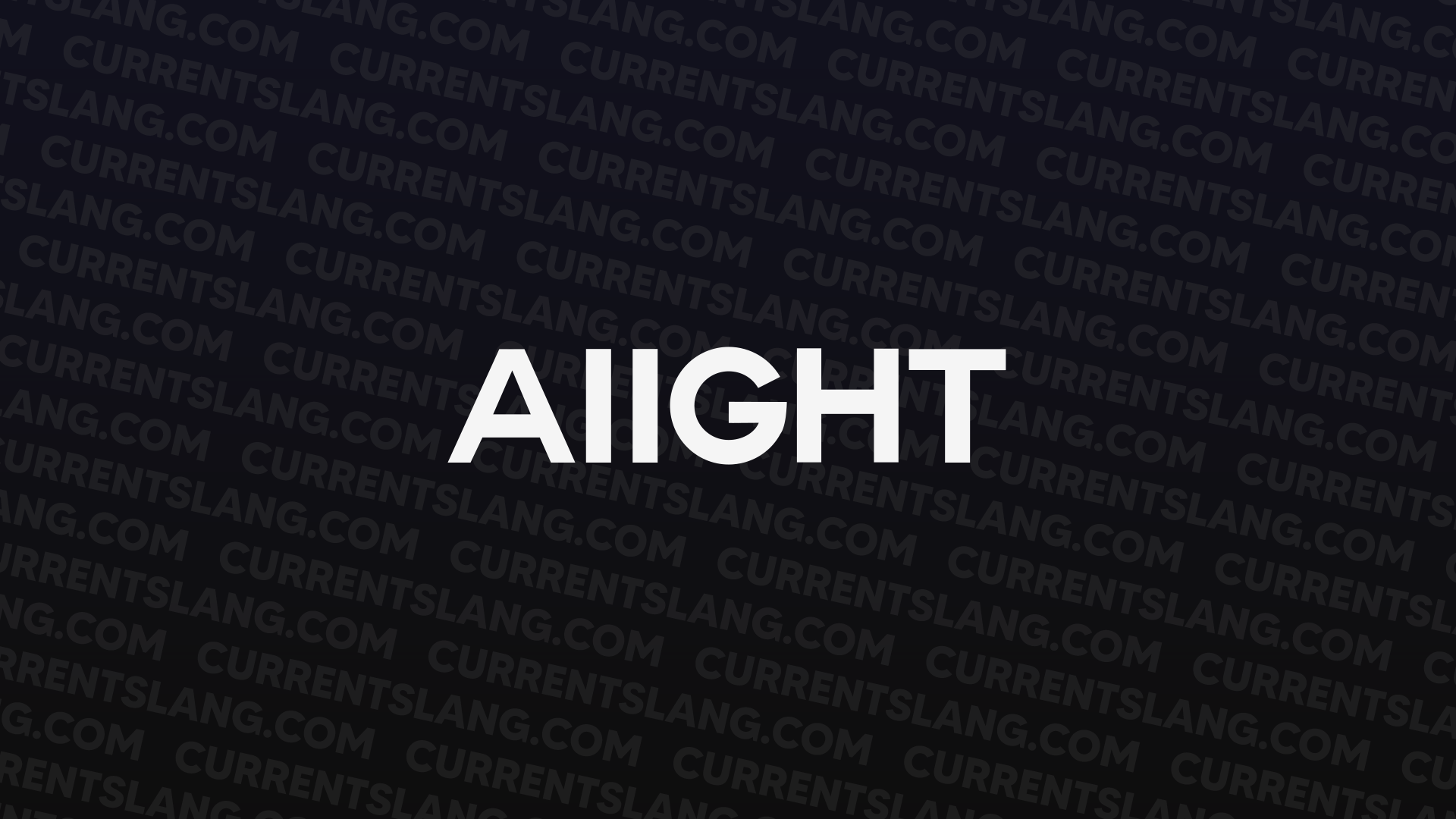 title image for Aiight
