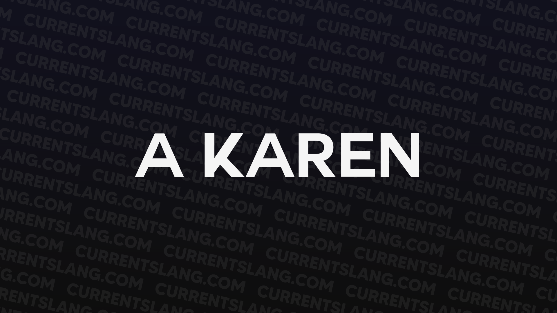 title image of A Karen