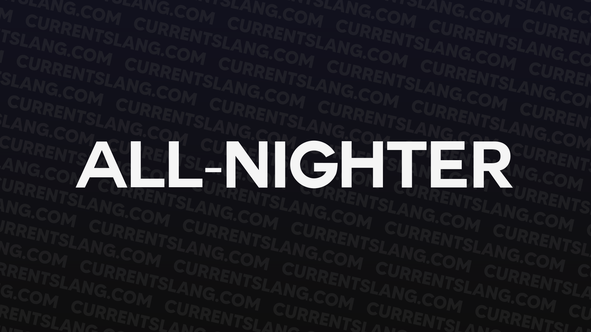 title image for All-Nighter