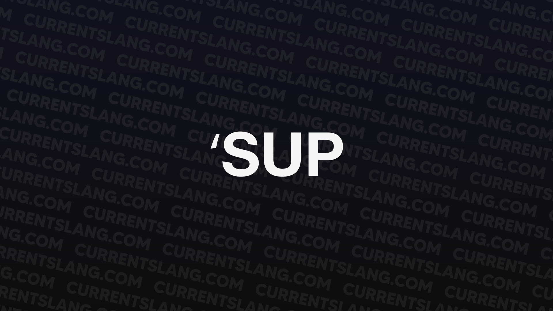 title image of ‘SUP