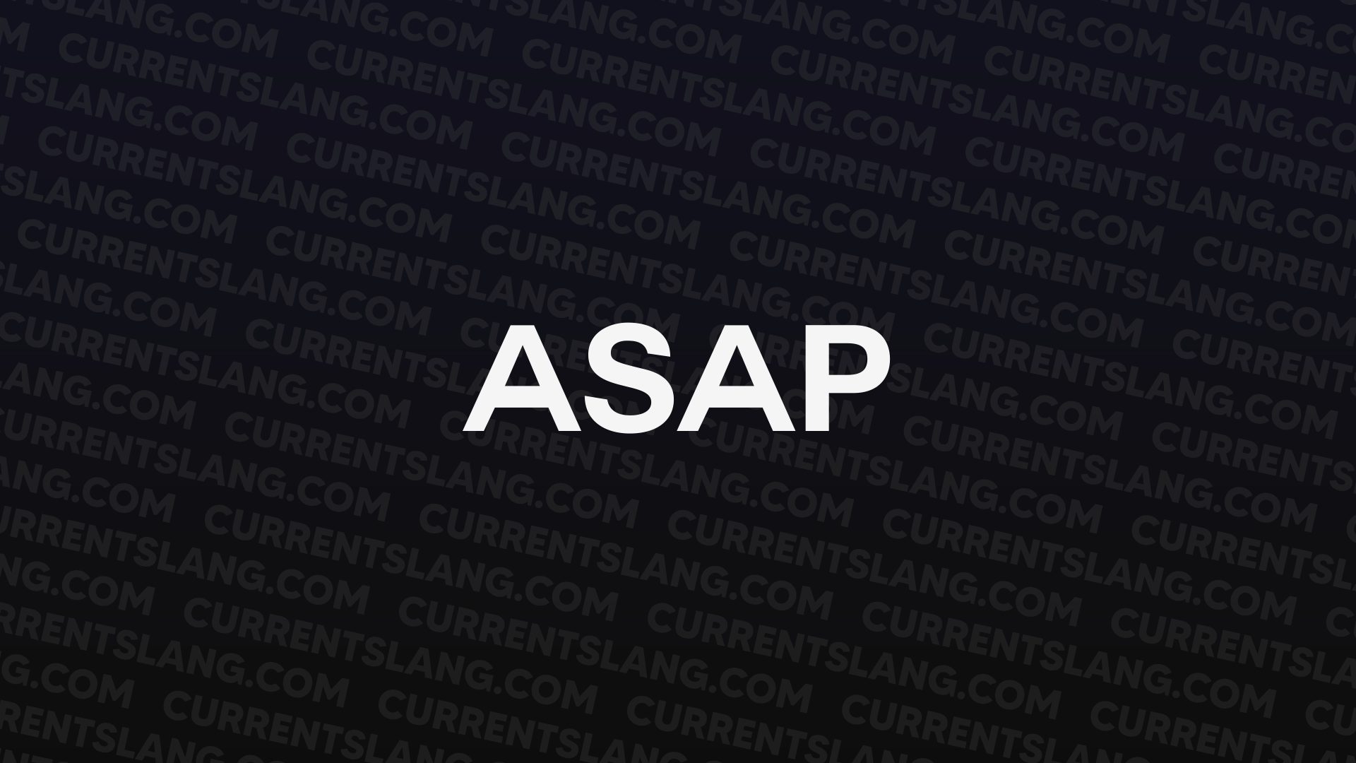 title image for ASAP