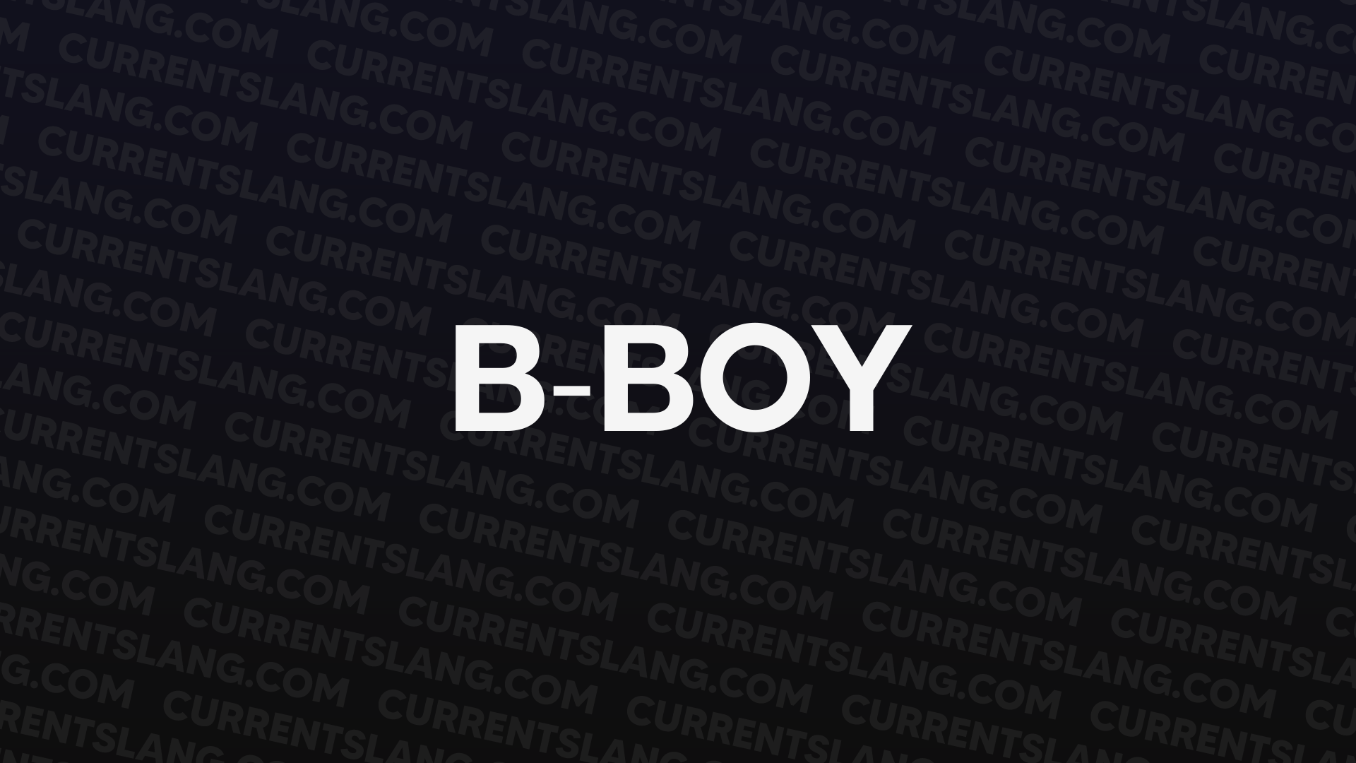 title image for B-boy