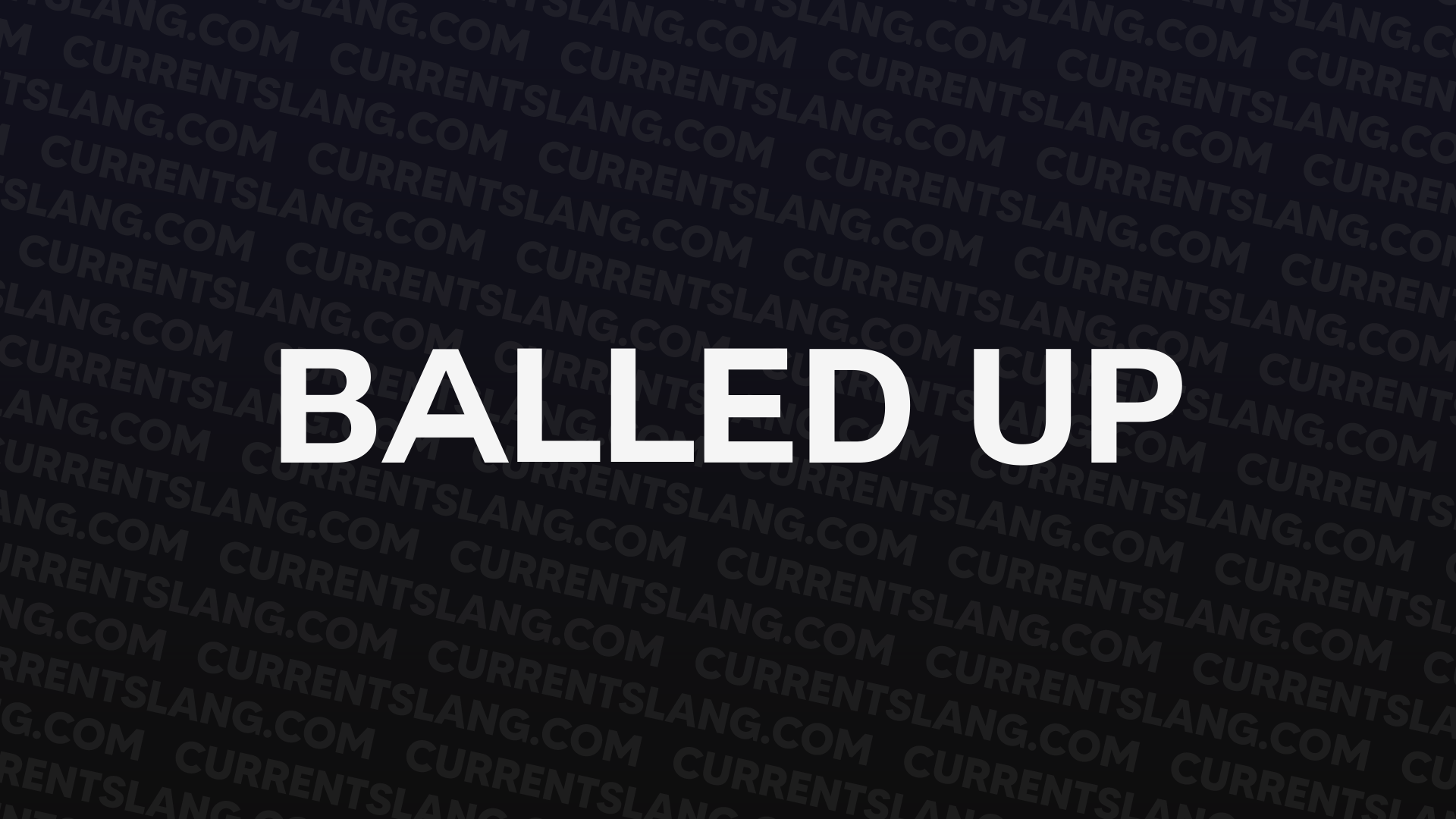 title image for balled up