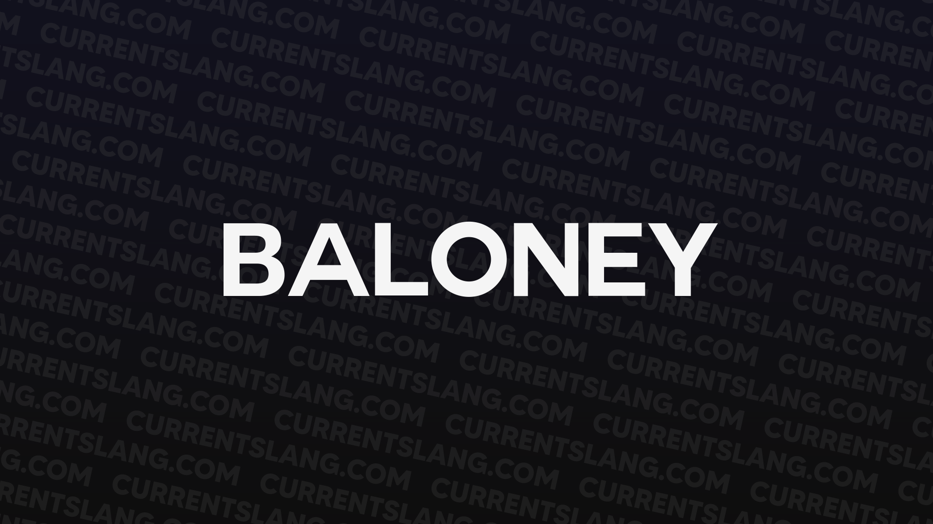 title image for baloney