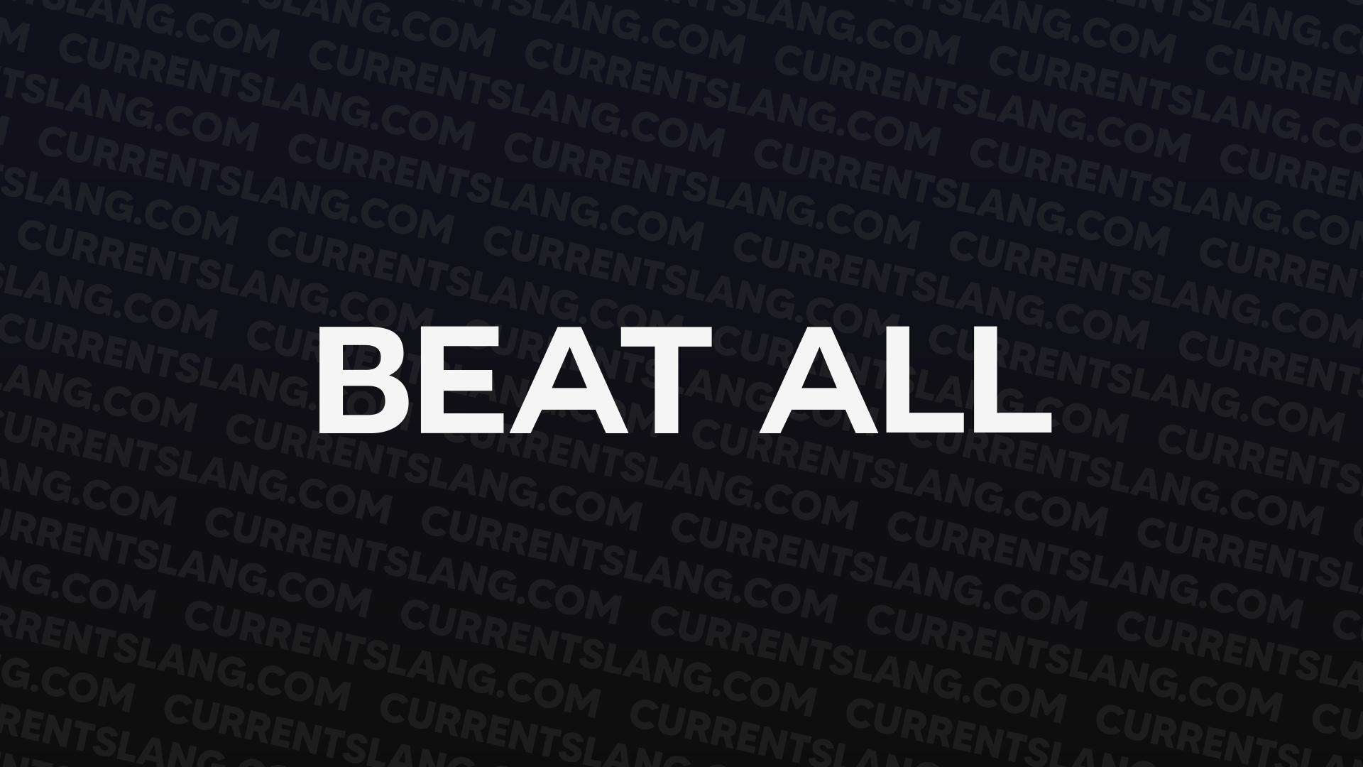 title image for beat all