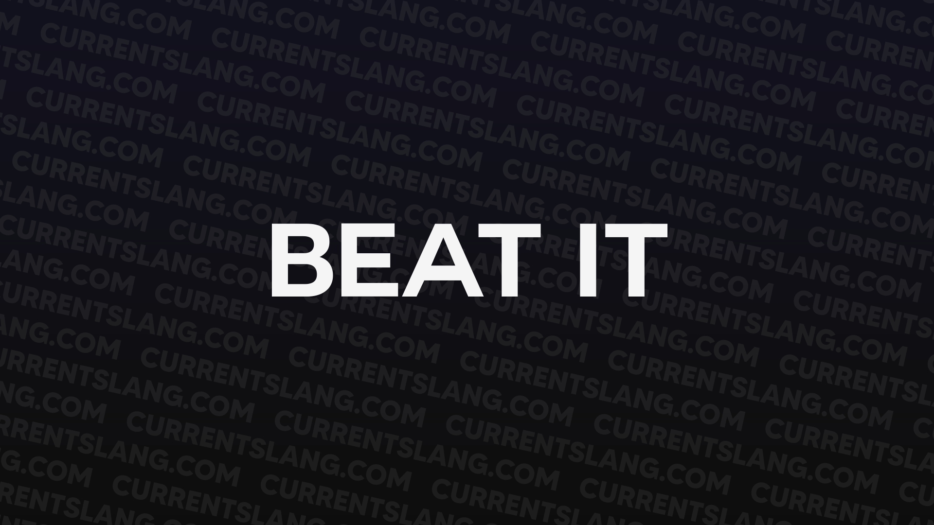 title image for beat it