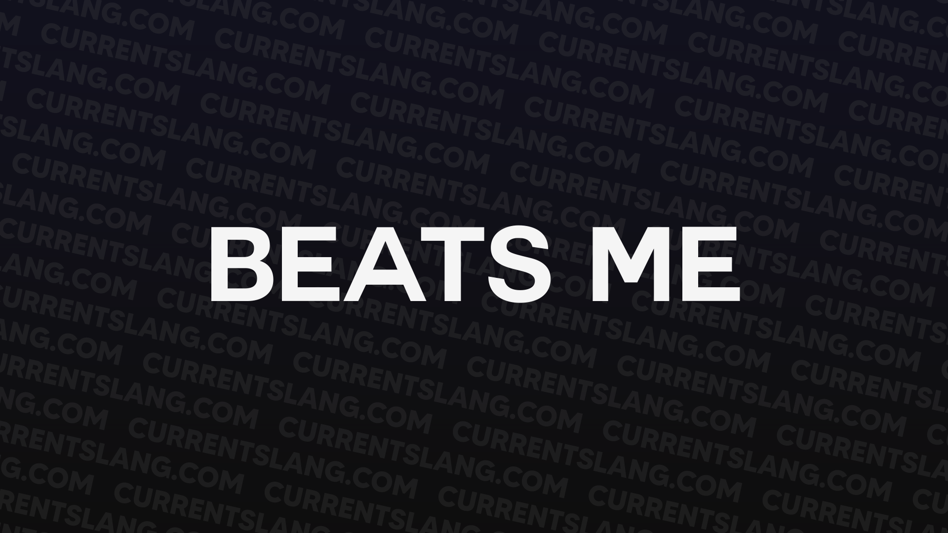 title image for Beats Me