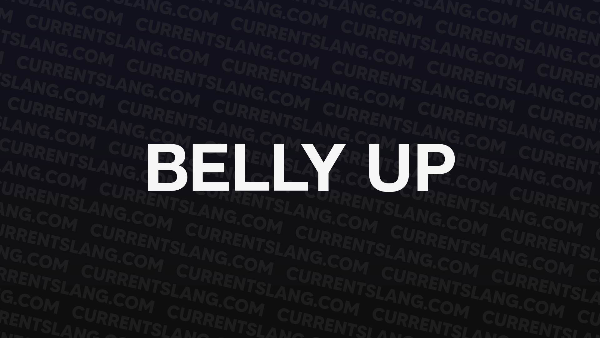 title image for belly up