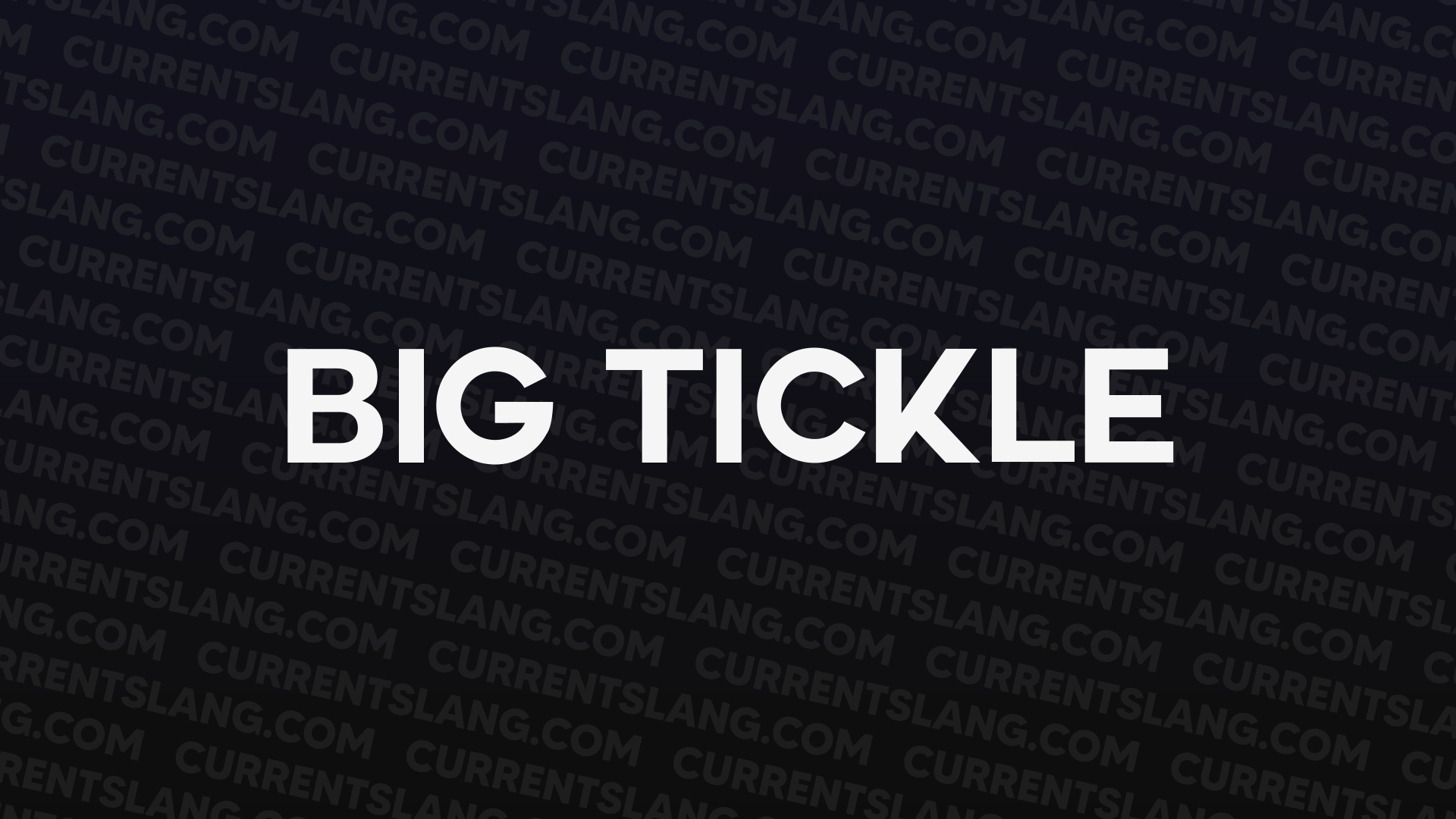 title image for Big tickle