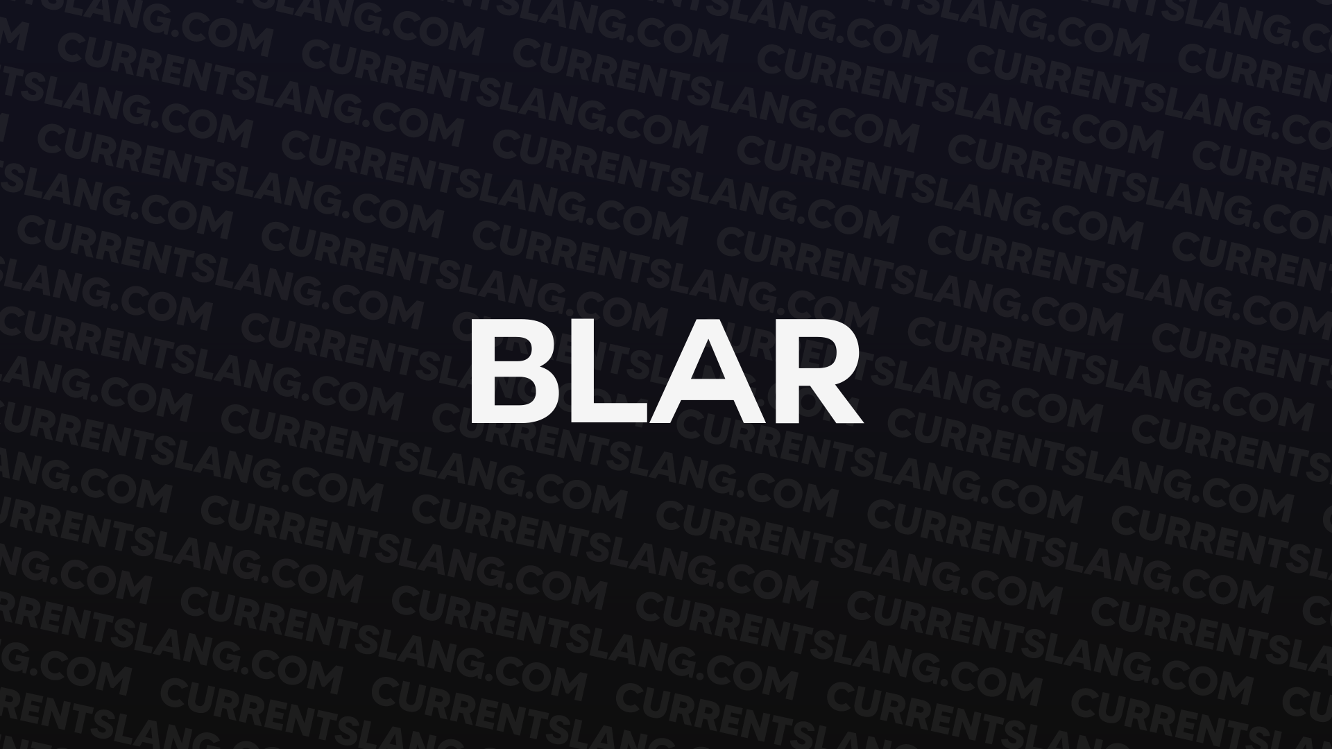 title image for Blar