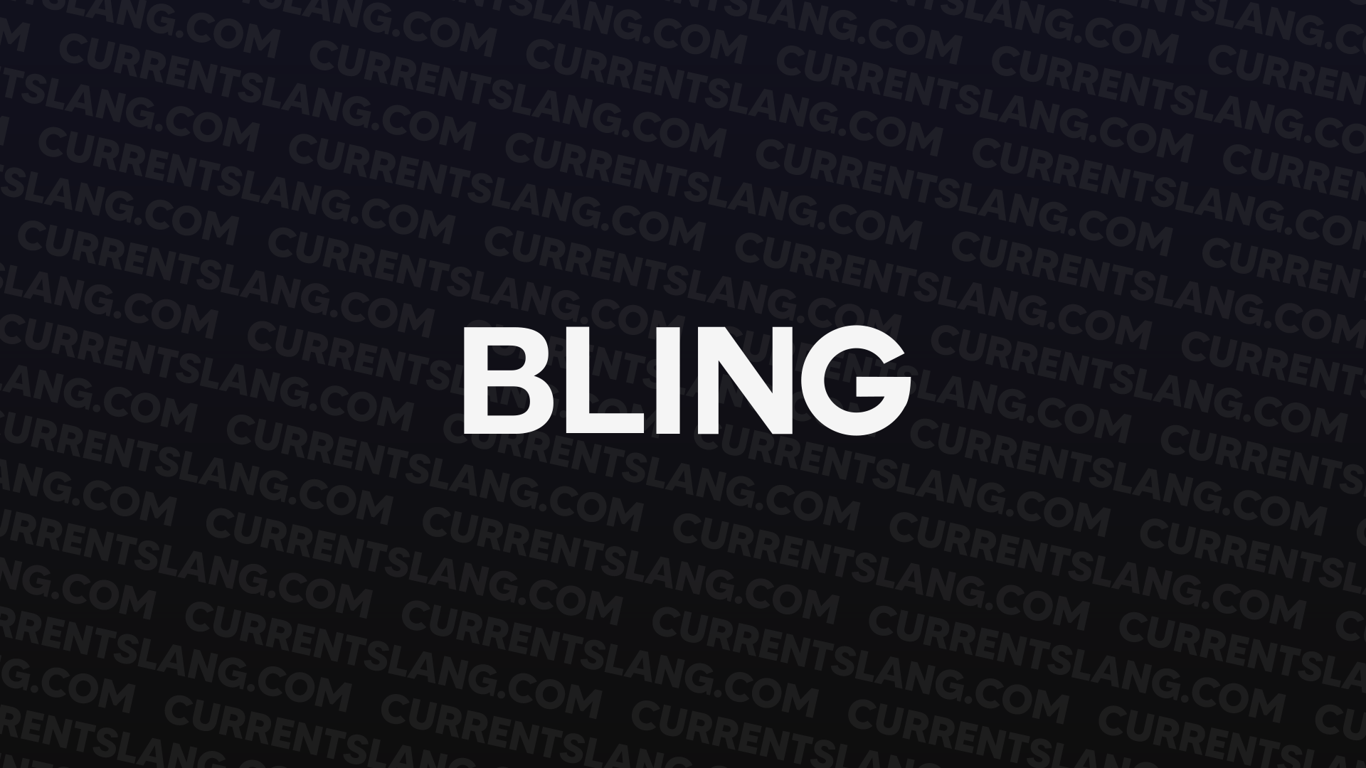 title image for Bling