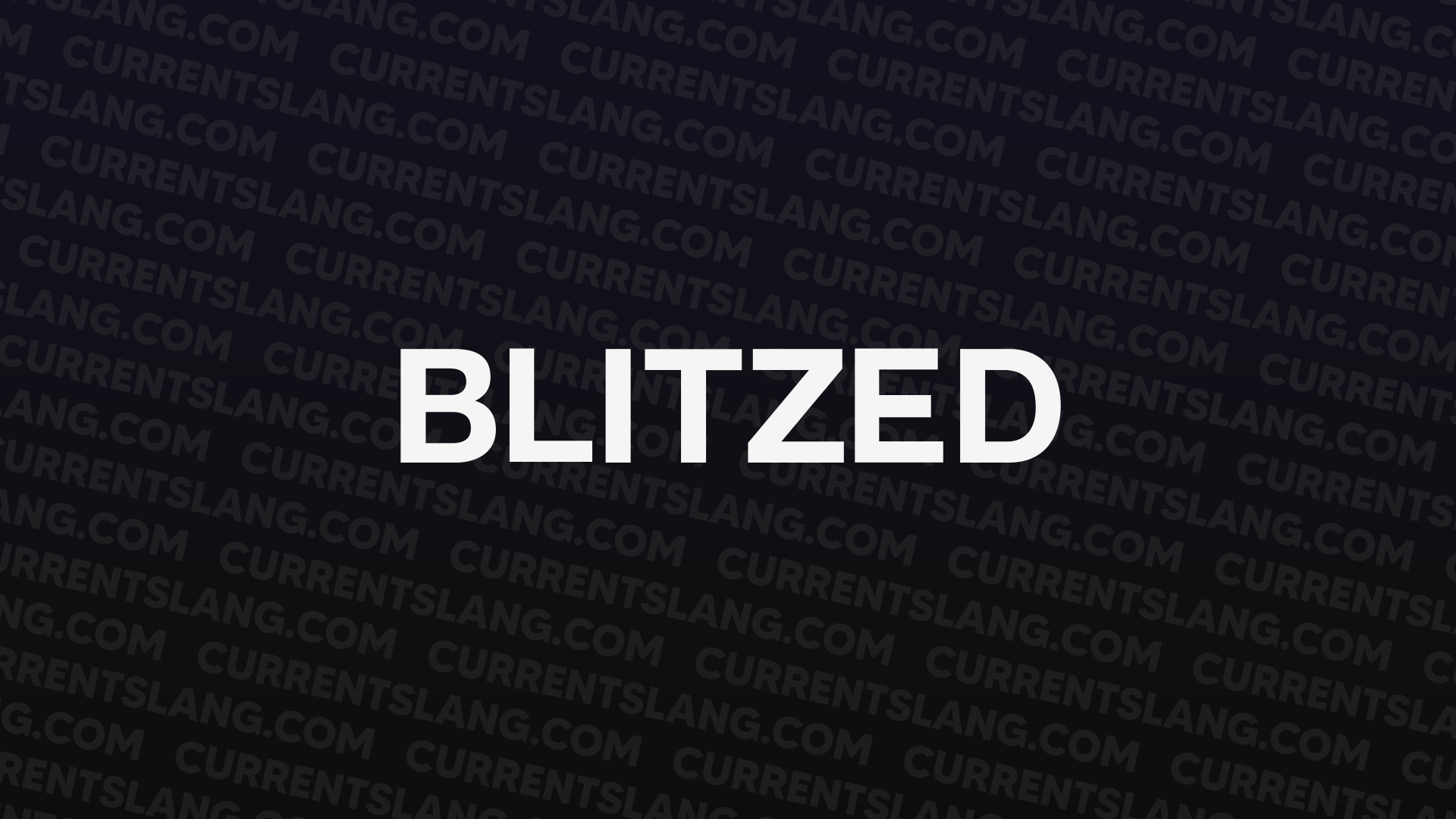 title image for Blitzed