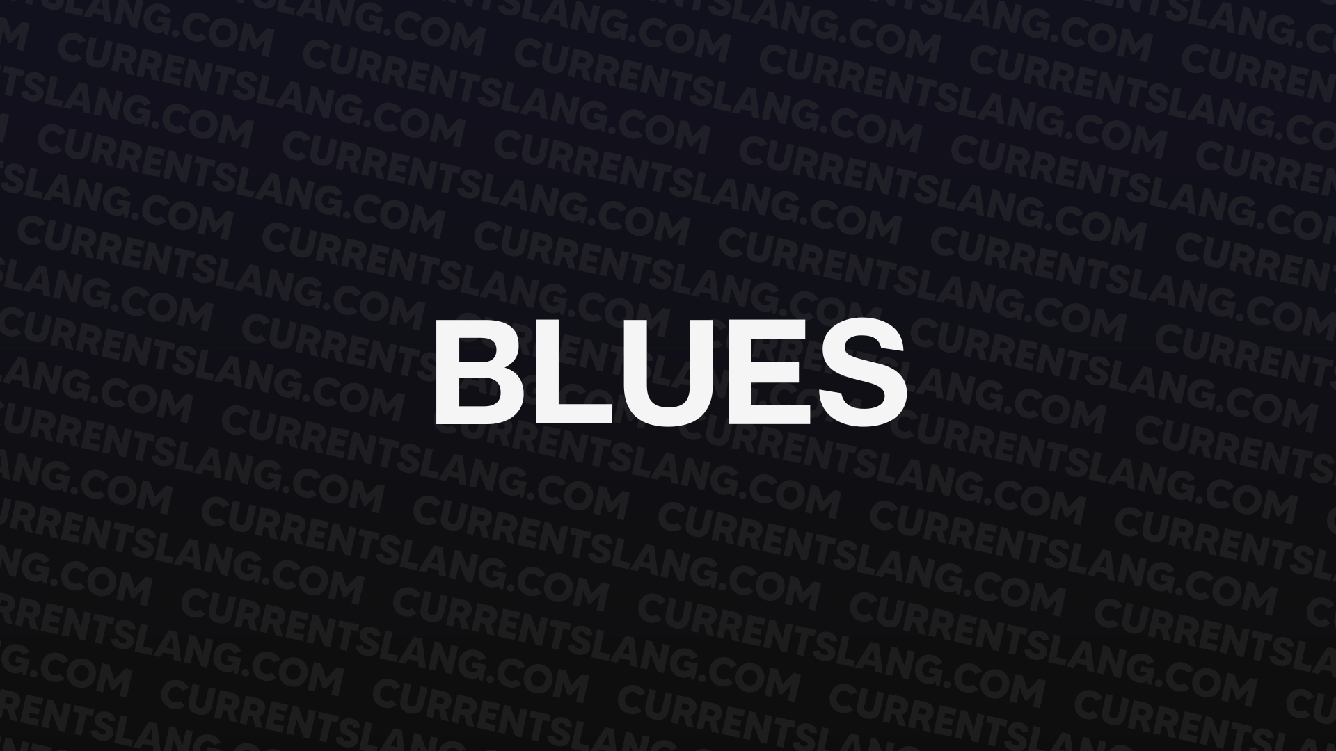 title image for blues