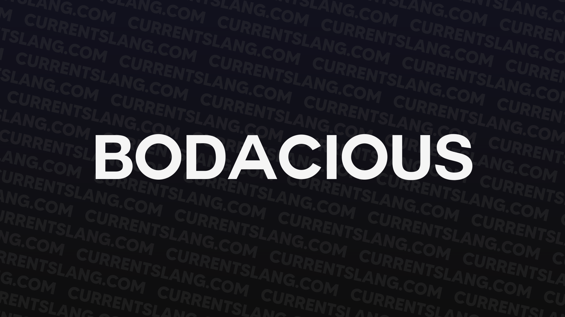 title image for Bodacious