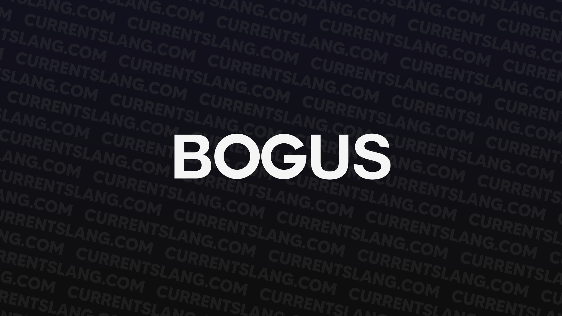 title image for Bogus