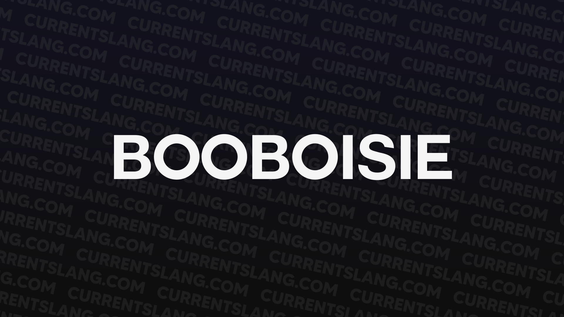 title image for booboisie