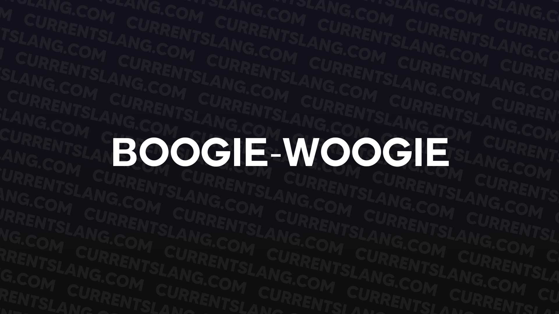 title image for boogie-woogie