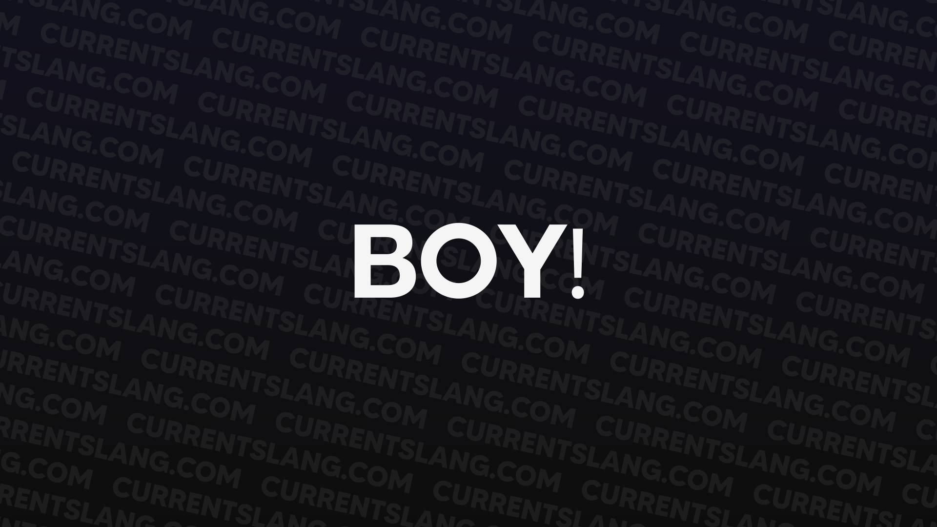 title image for Boy!