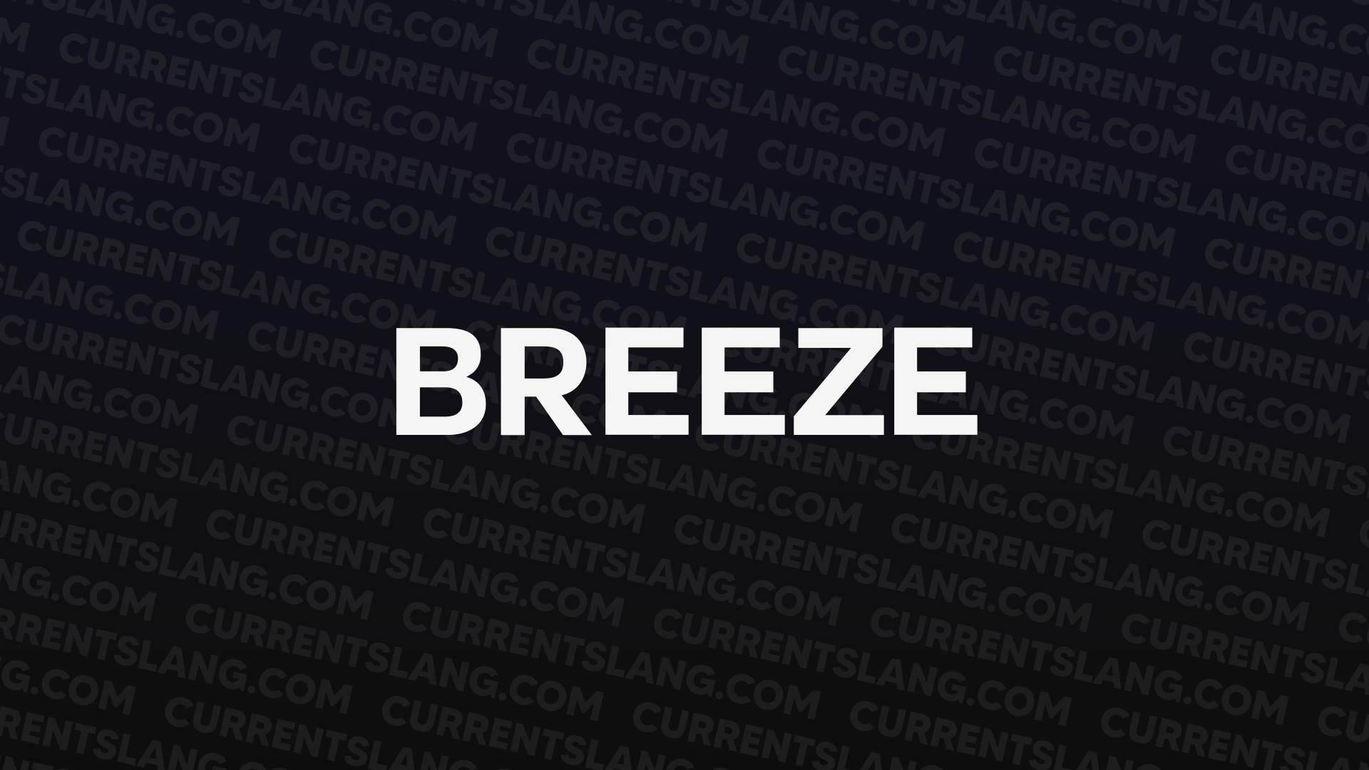 title image for breeze