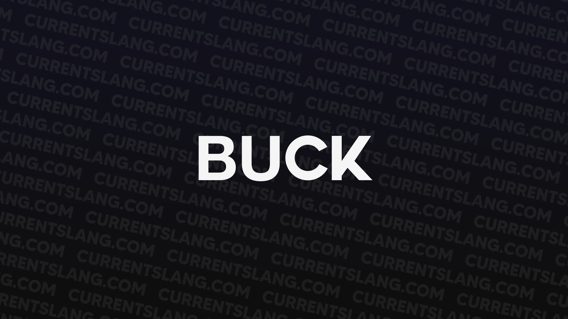 title image for buck