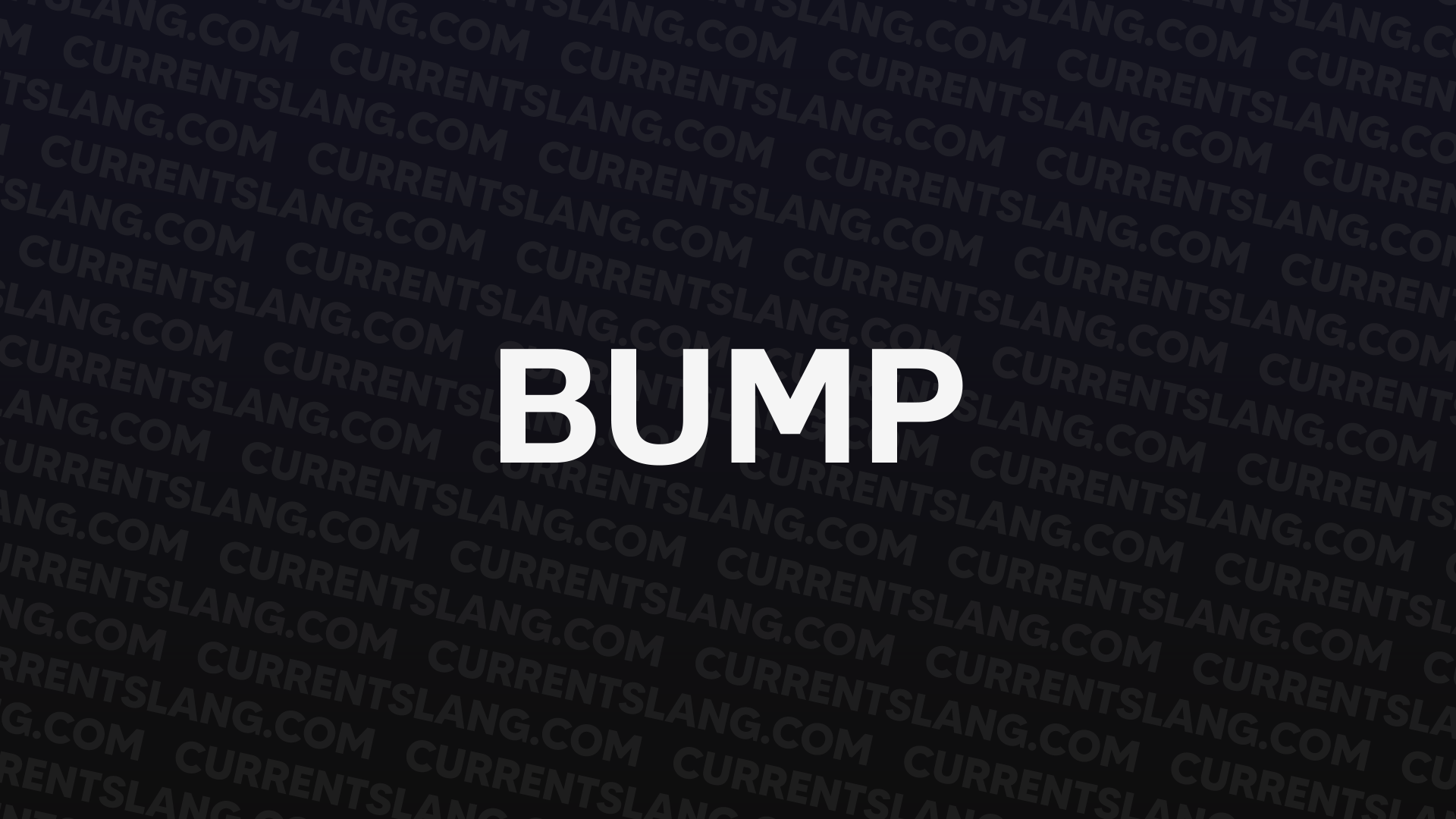 title image for BUMP