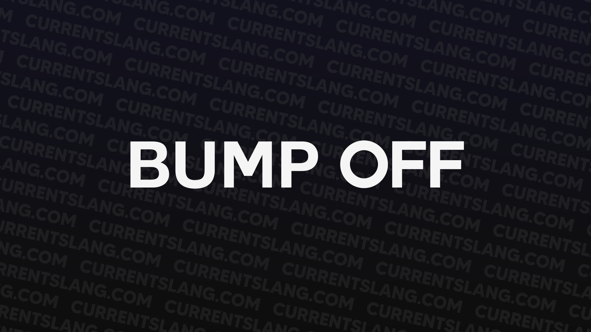 title image for bump off