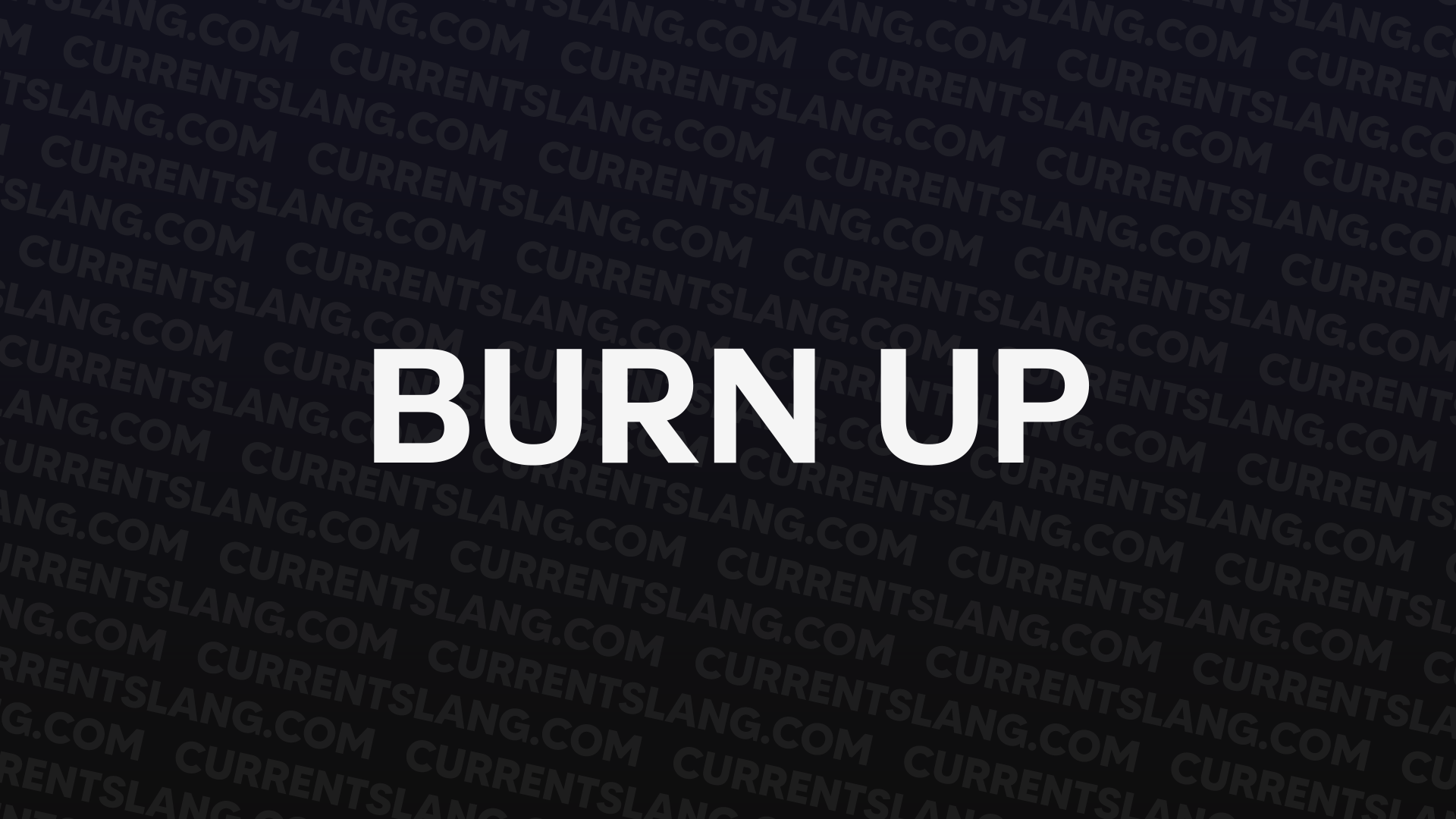 title image for burn up