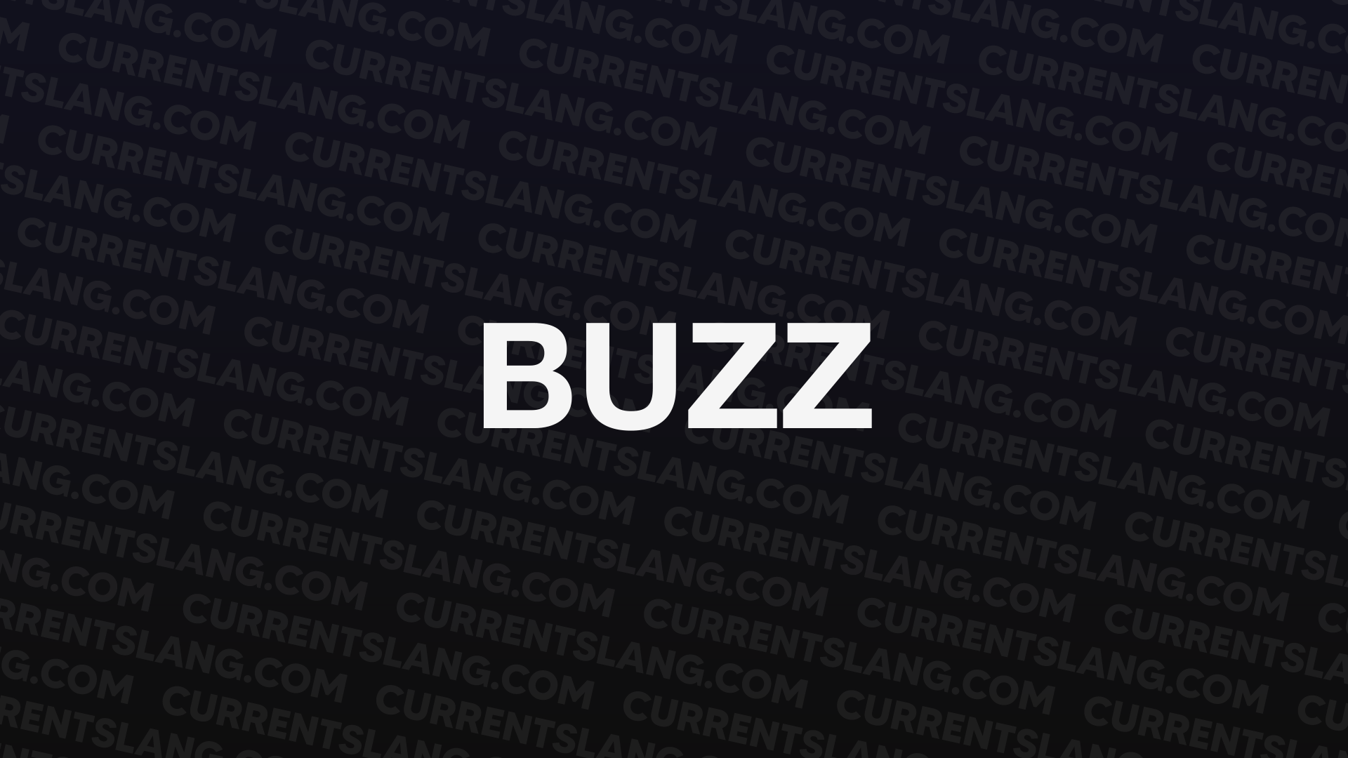 title image for buzz