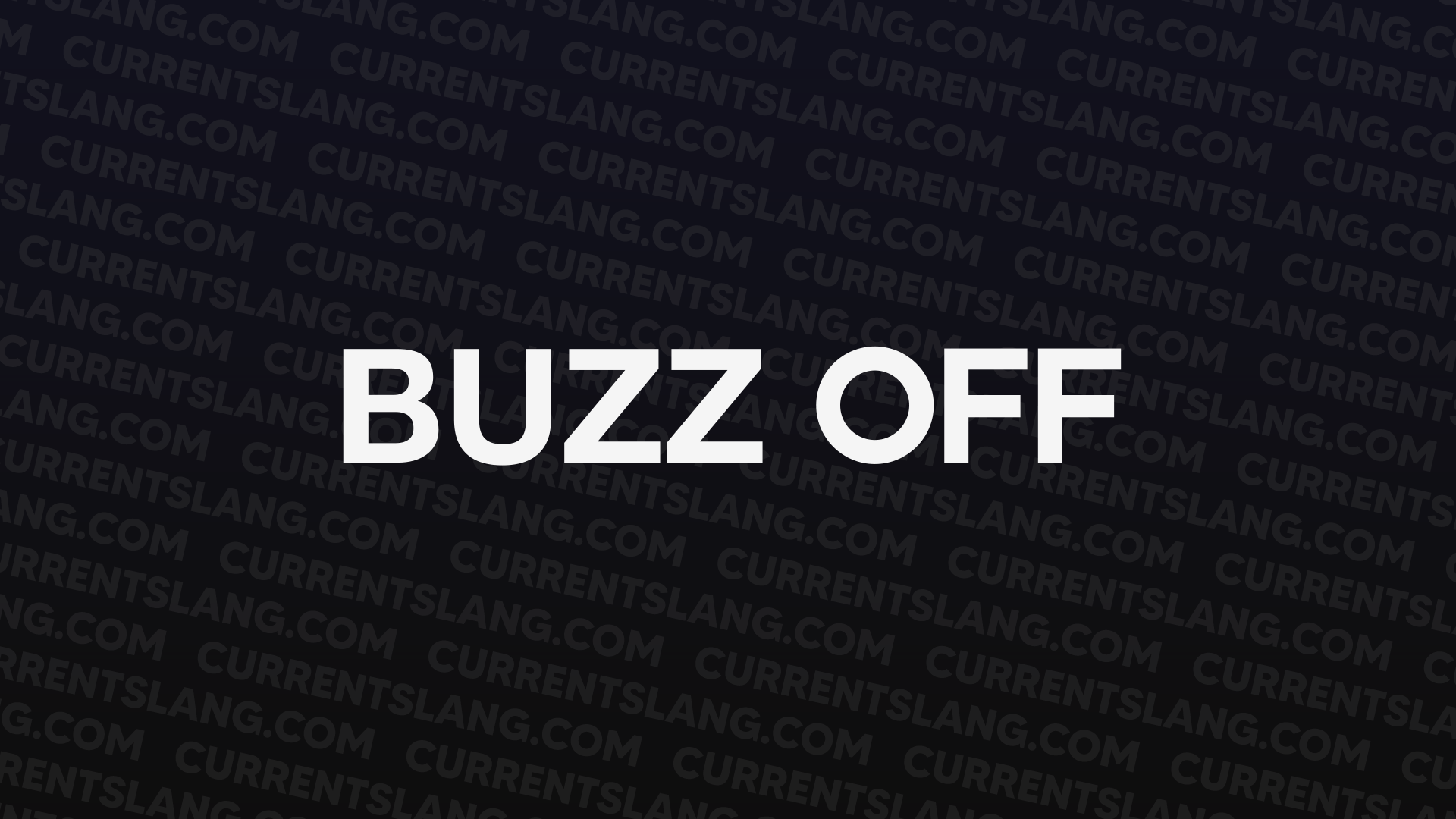 title image for buzz off