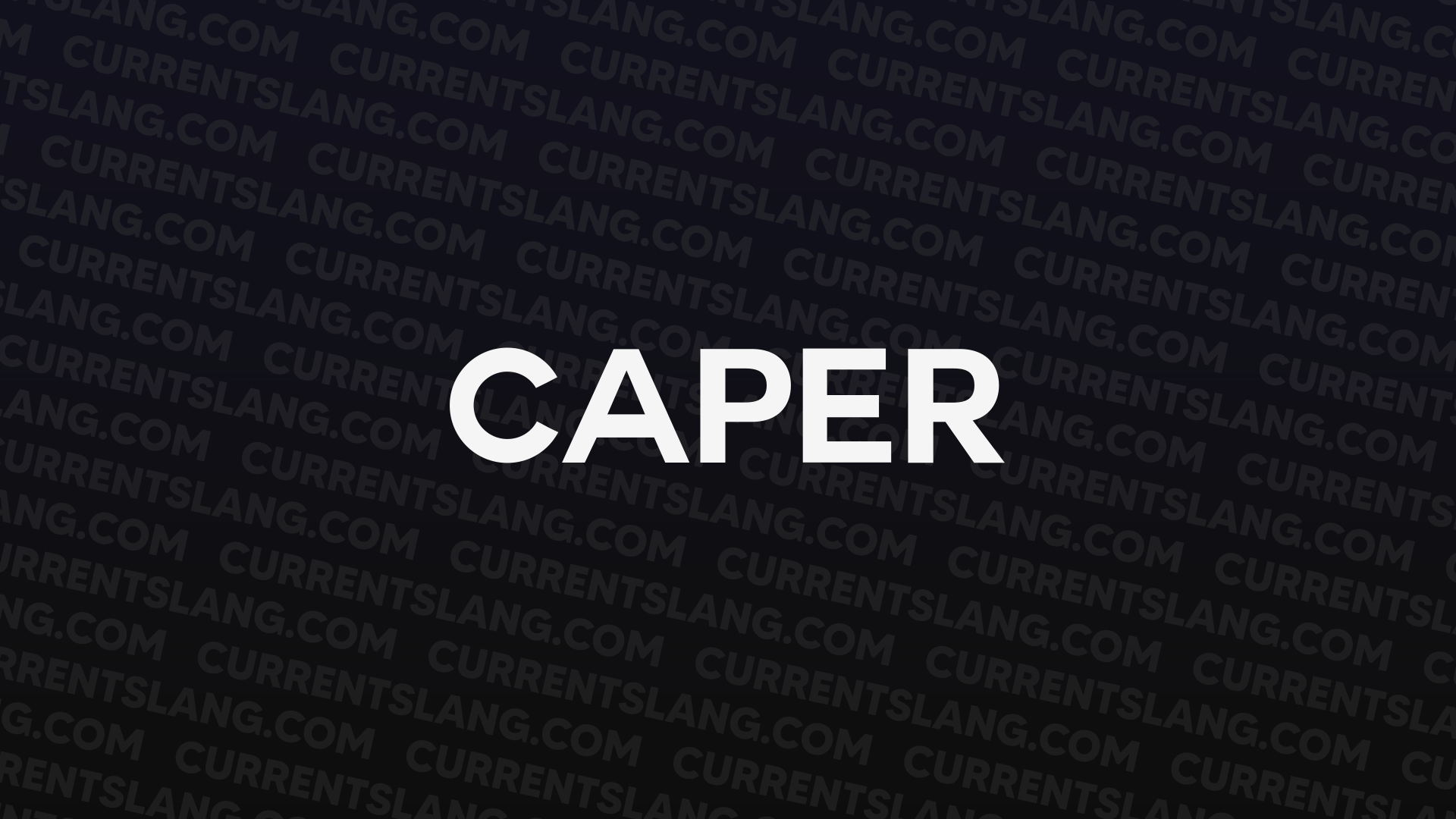 title image for caper