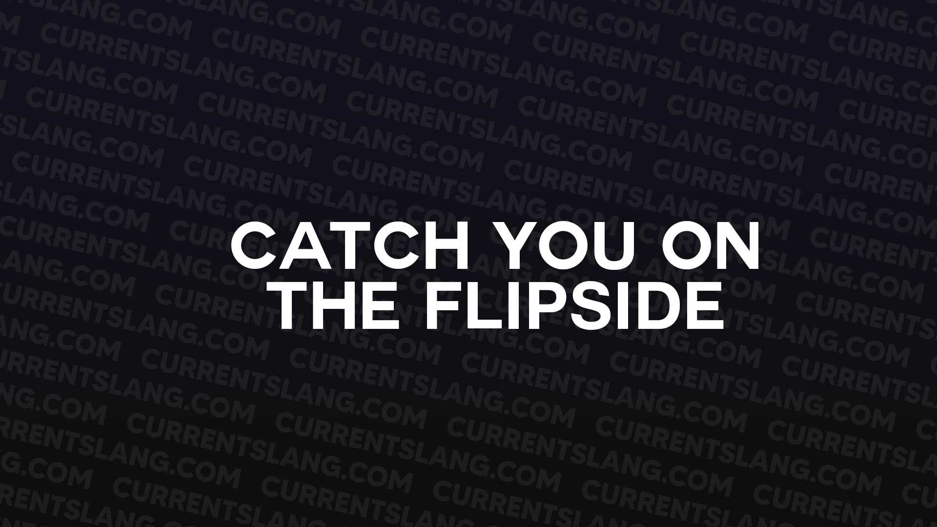 title image for Catch You on the Flipside