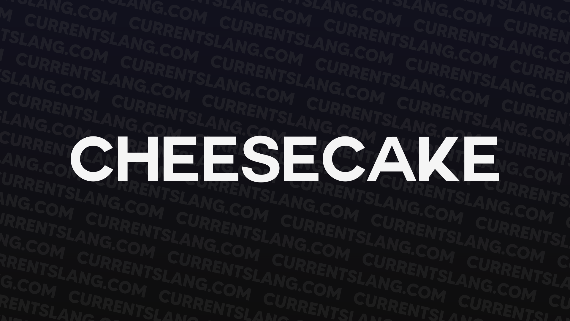 title image for Cheesecake