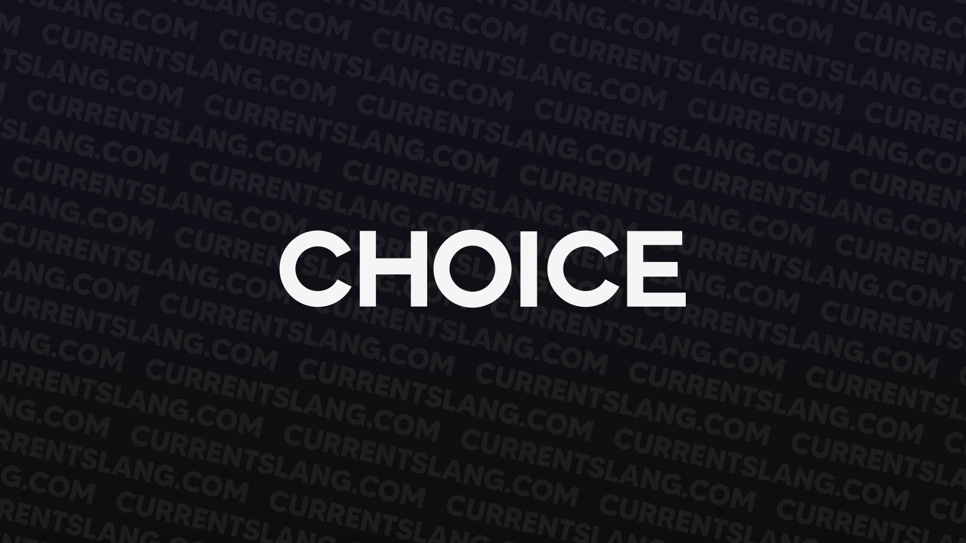 title image for Choice