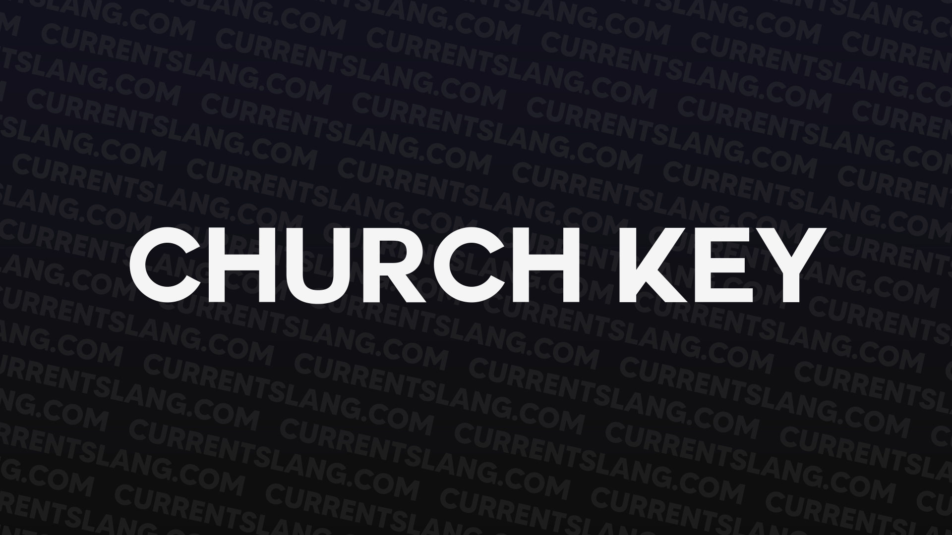 title image for Church key