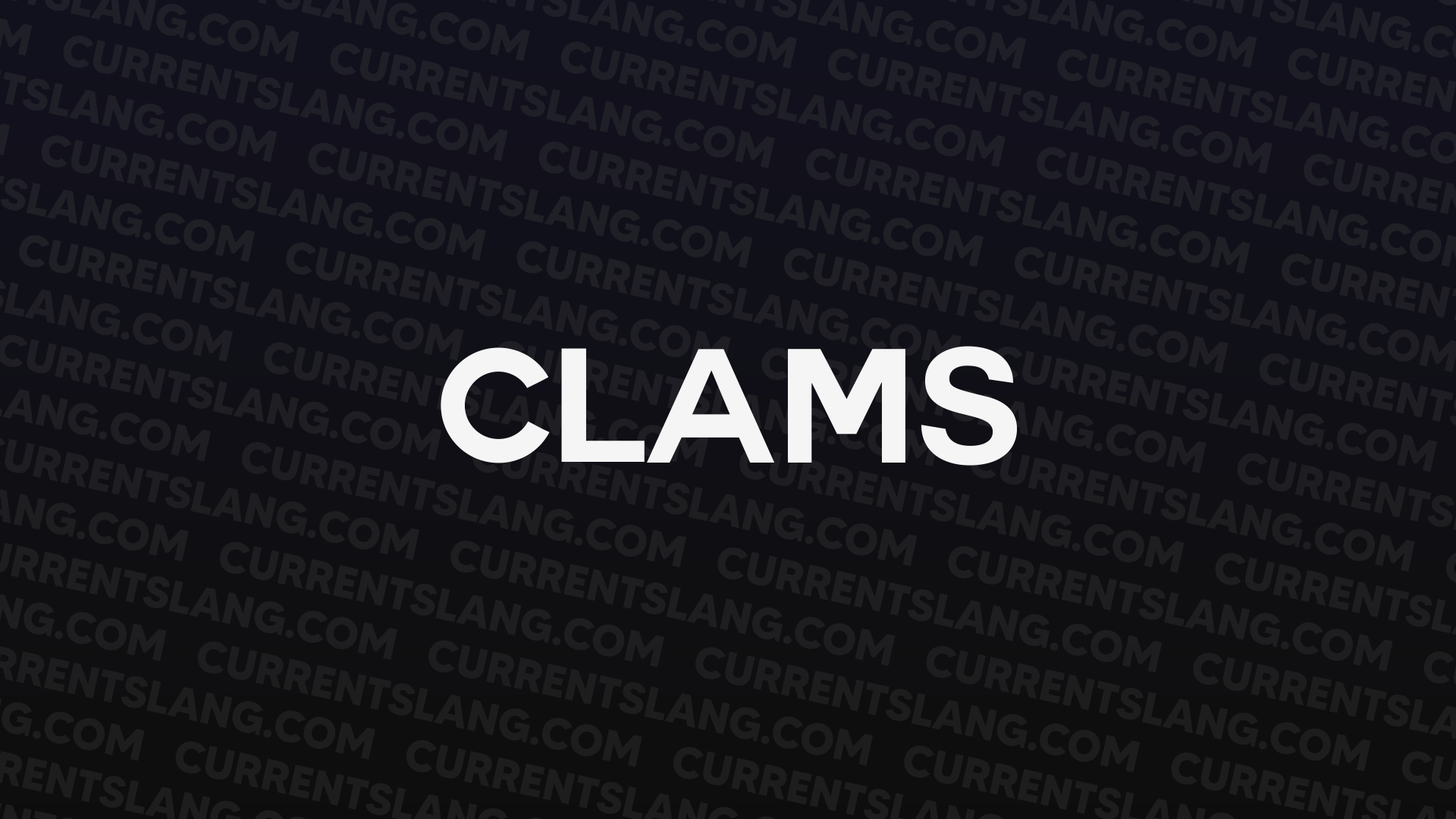 title image for clams