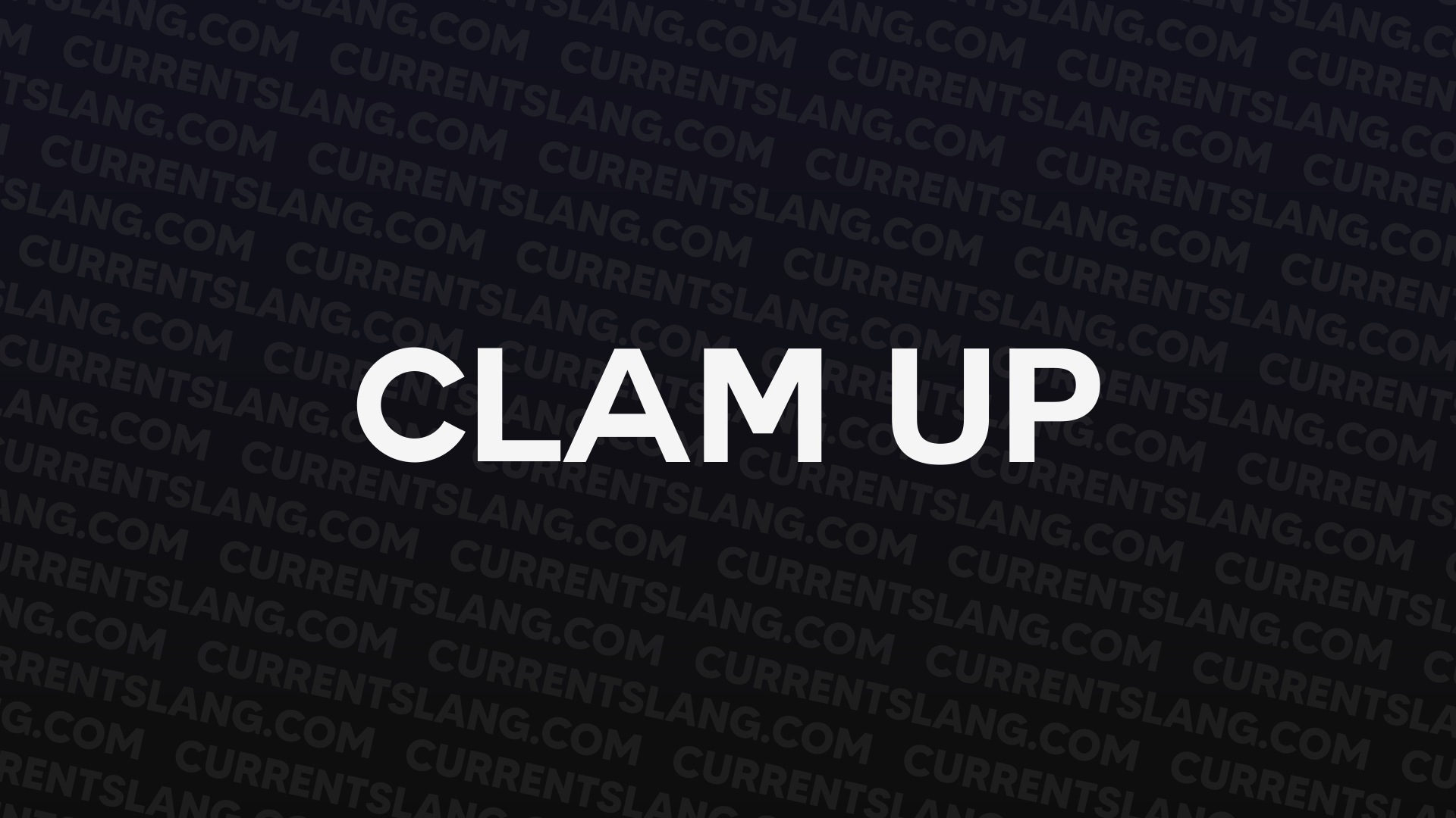 title image for clam up