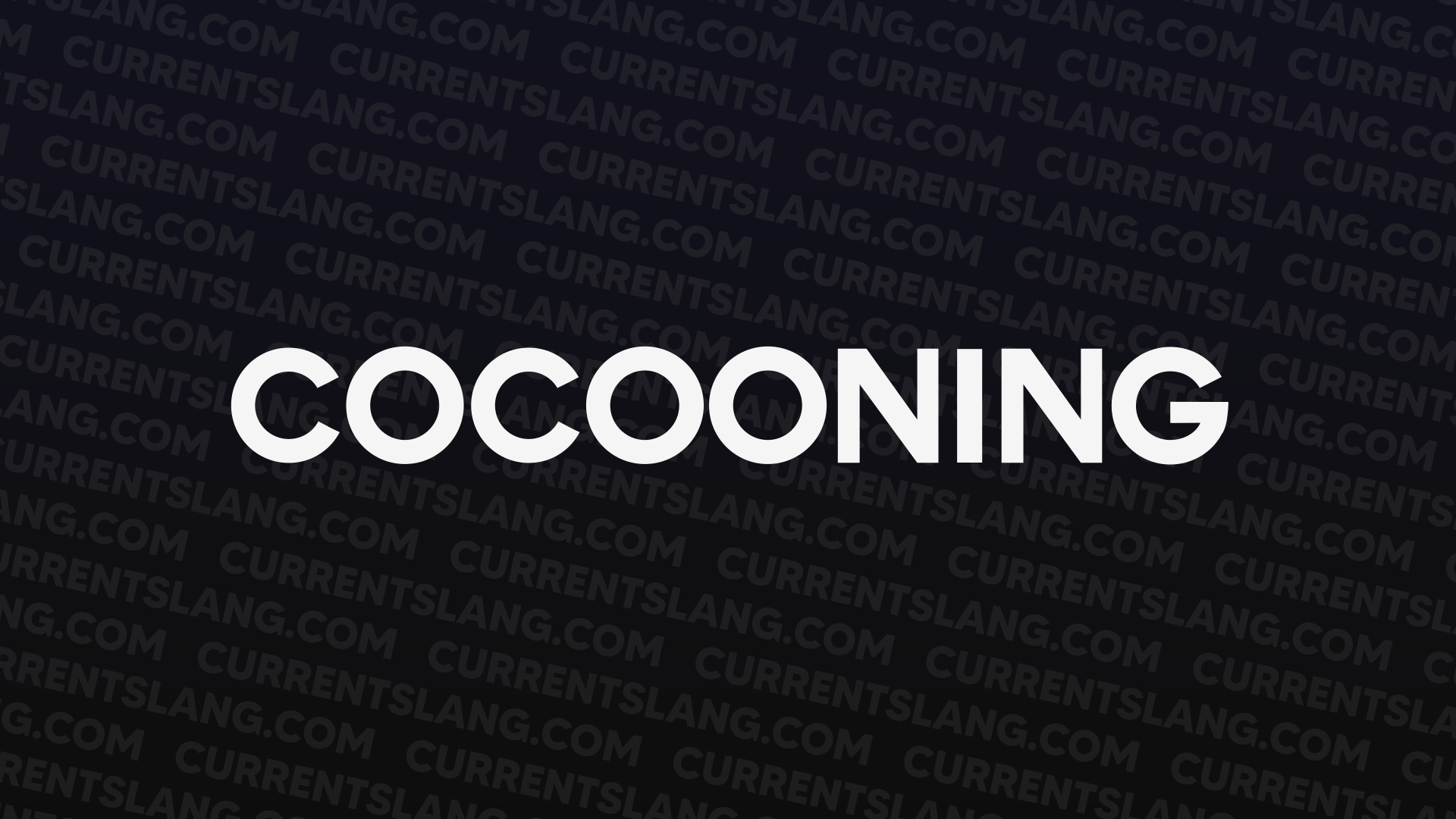 title image for Cocooning