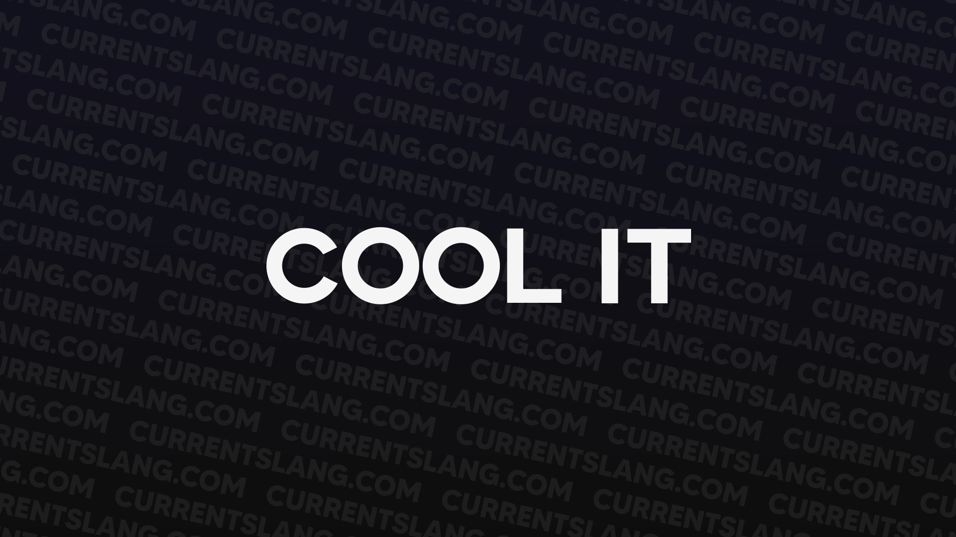 title image for Cool it