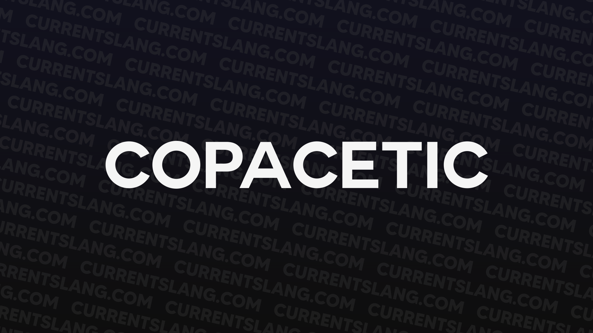title image for copacetic