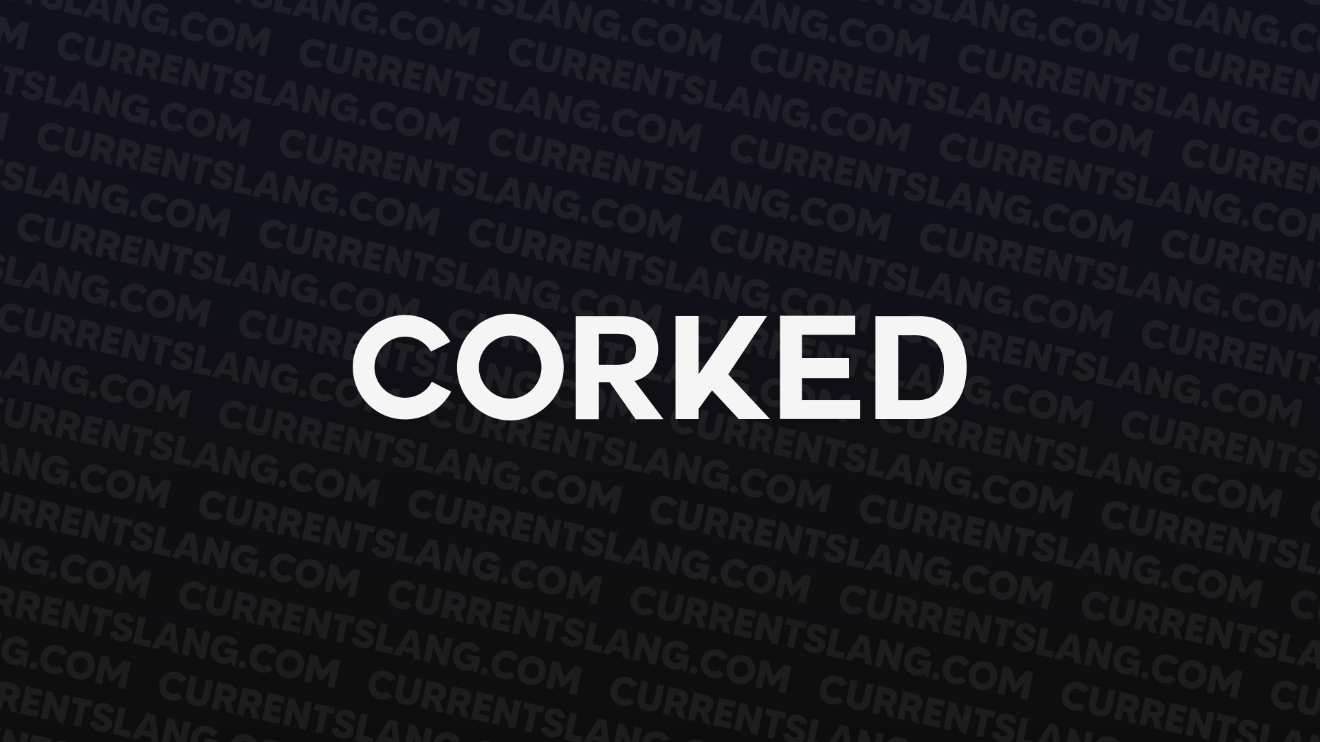 title image for corked