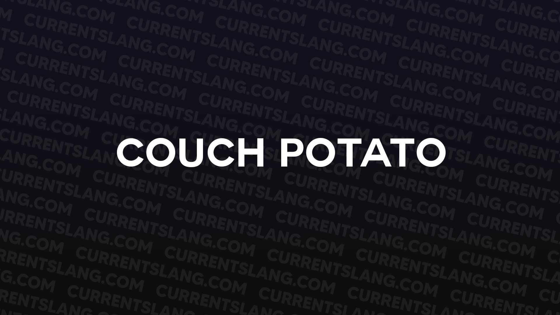 title image for Couch potato