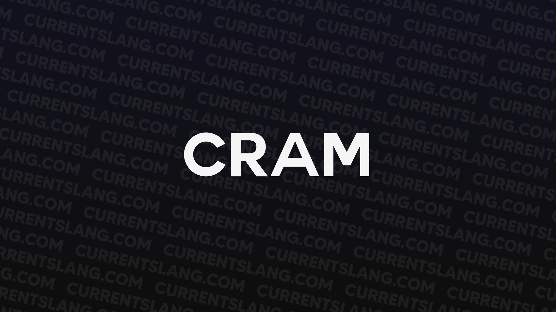title image for cram