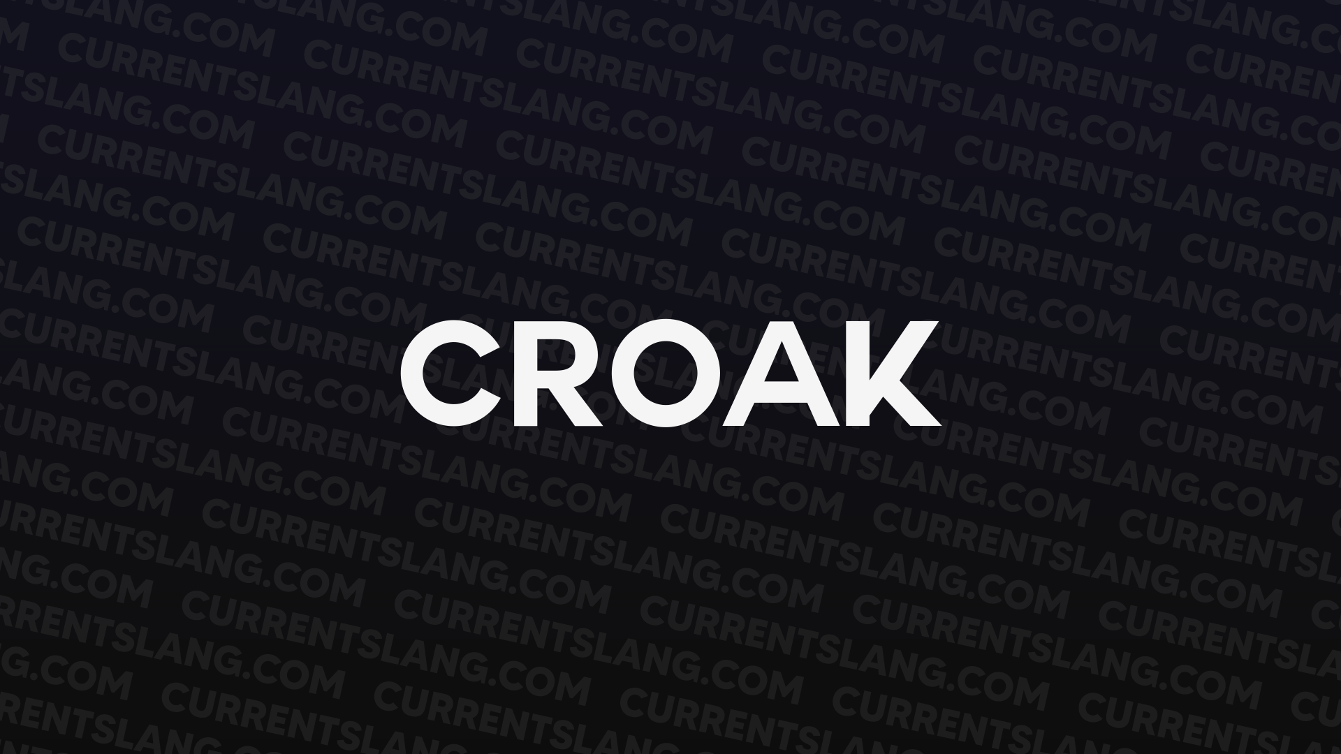 title image for Croak