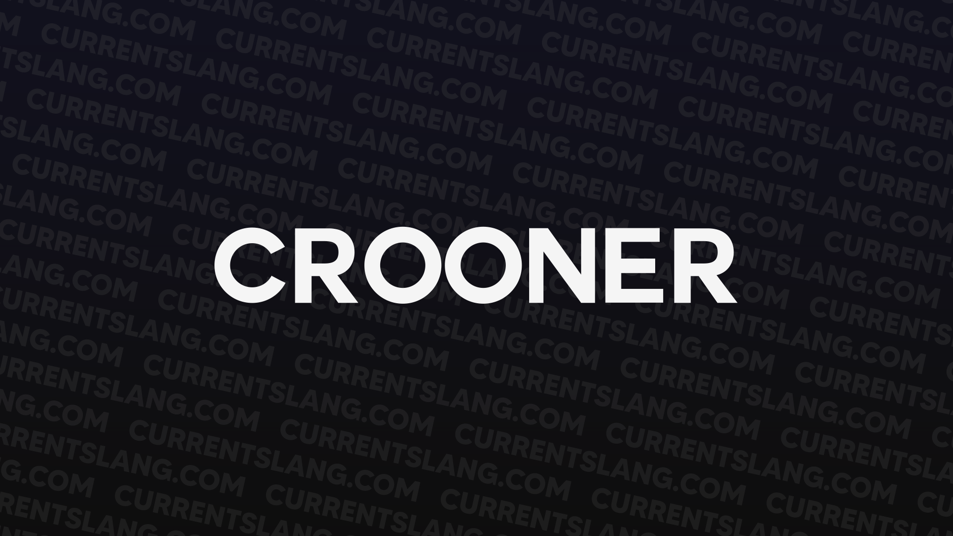 title image for Crooner