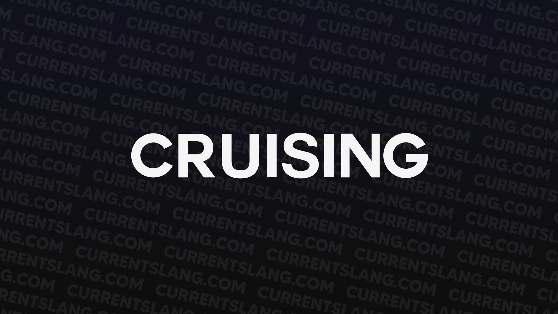 title image for Cruising