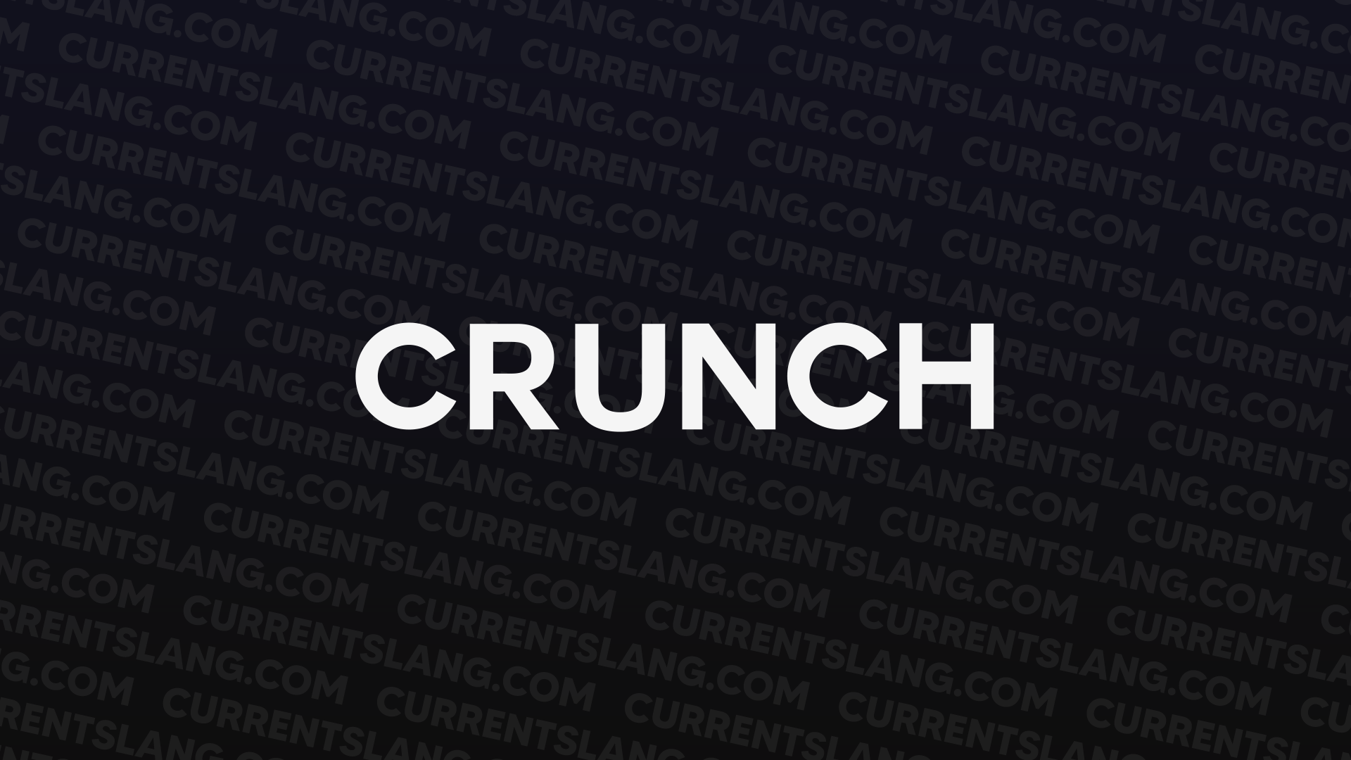 title image for crunch