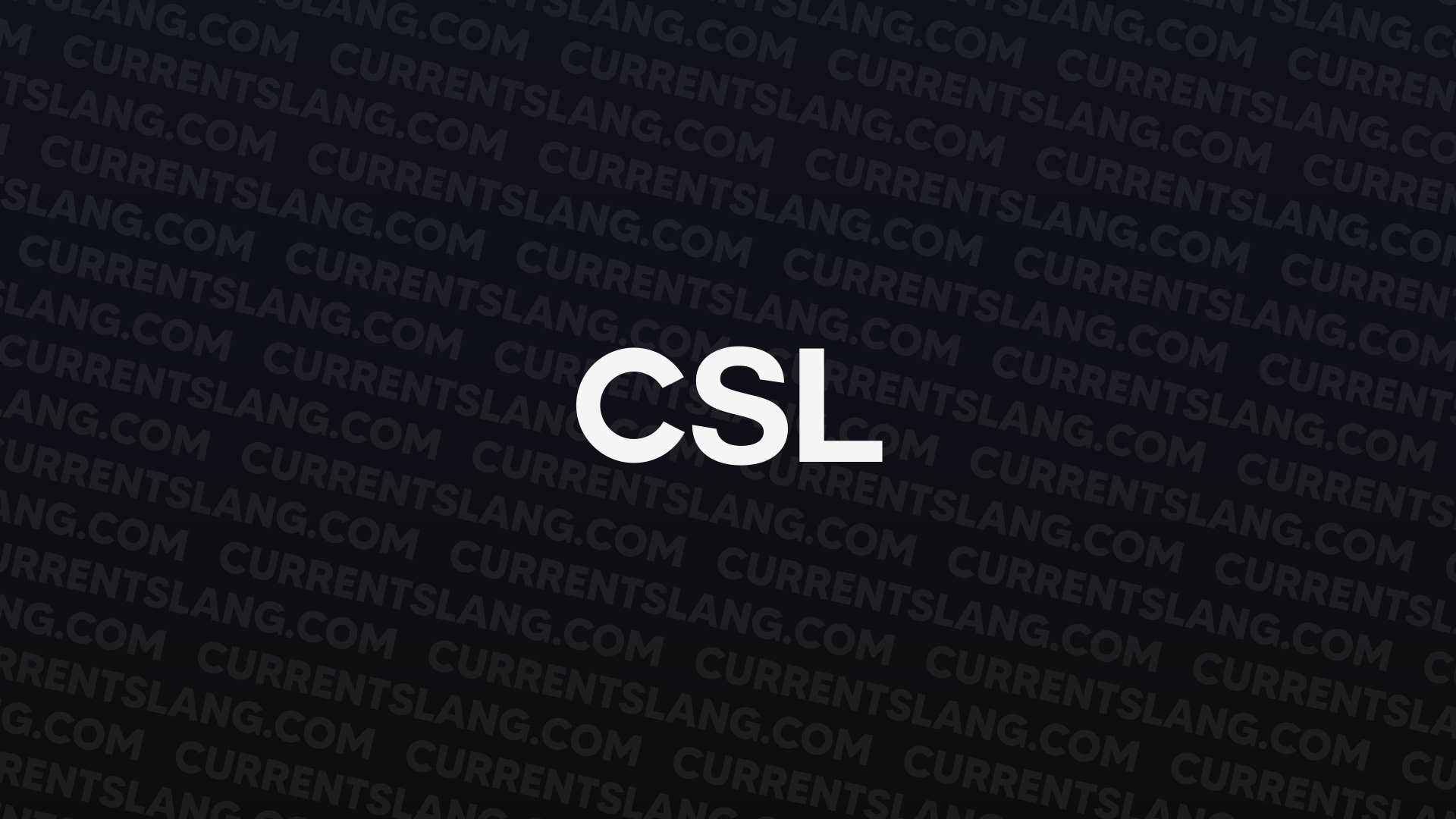 title image for CSL