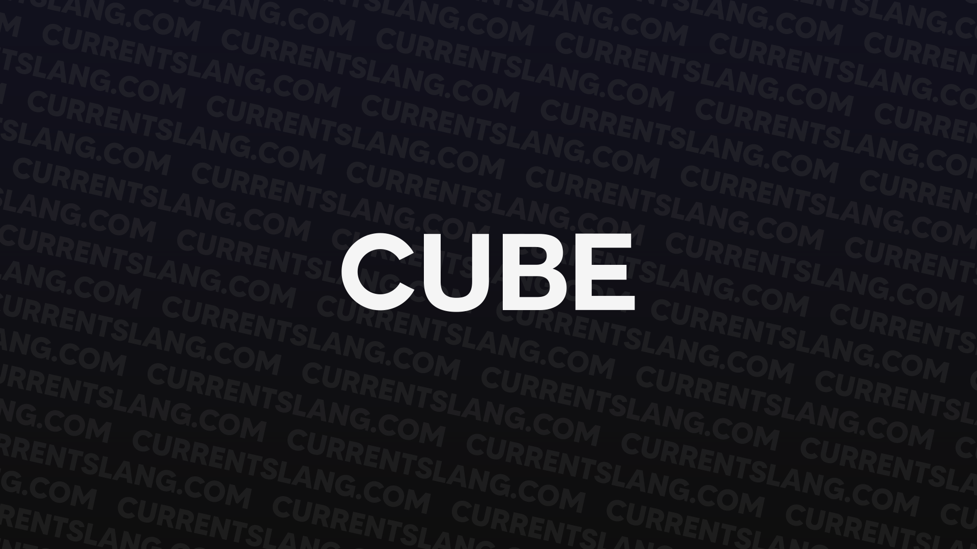 title image for Cube