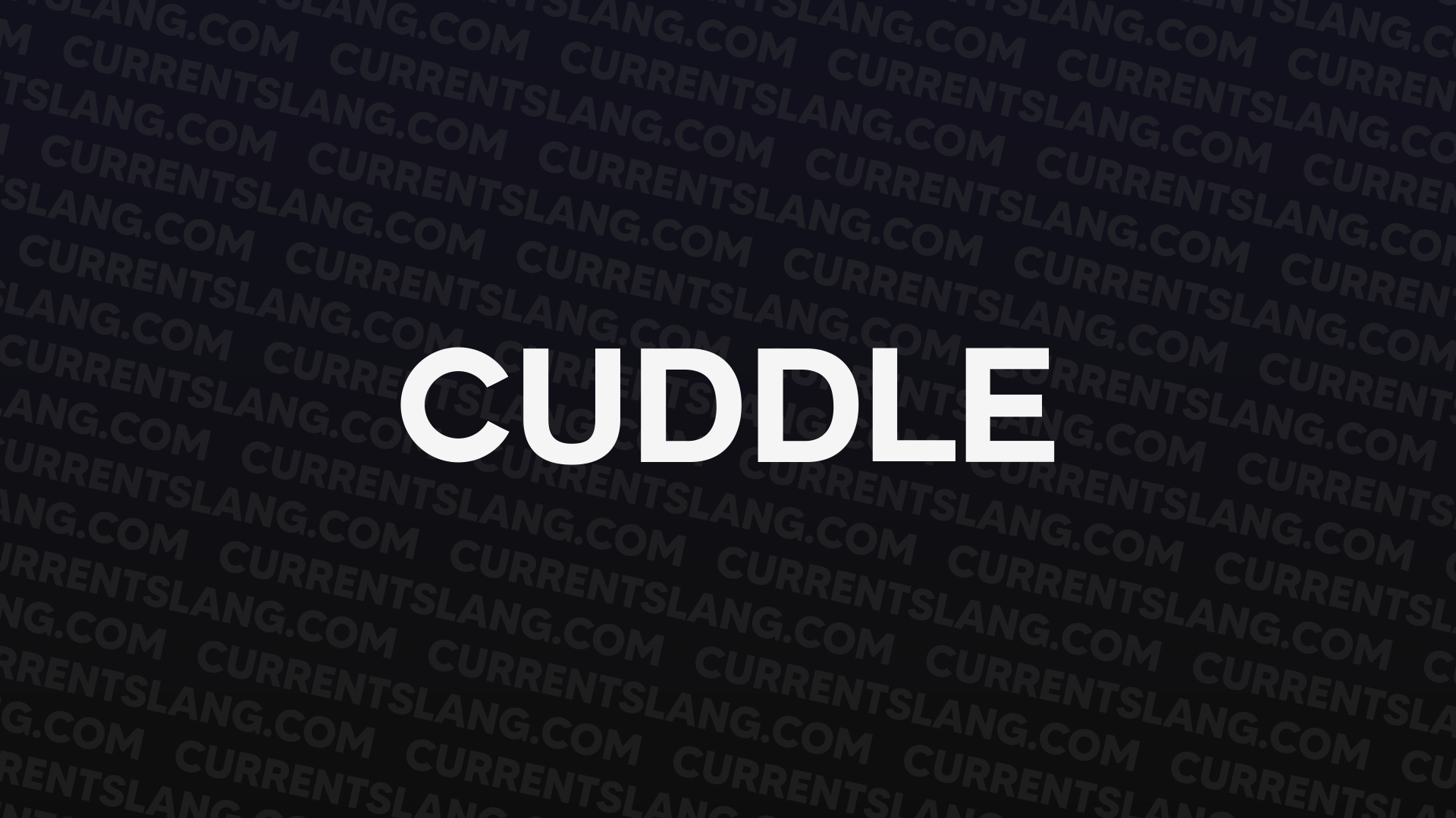 title image for cuddle